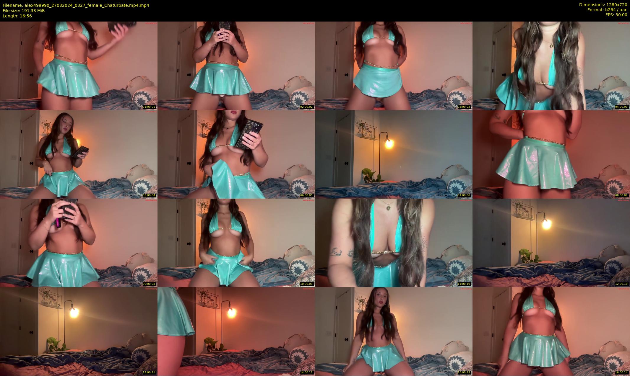 alex499990 — 17 minute Chaturbate female cam show recording, 720p, Mar 27, 2024