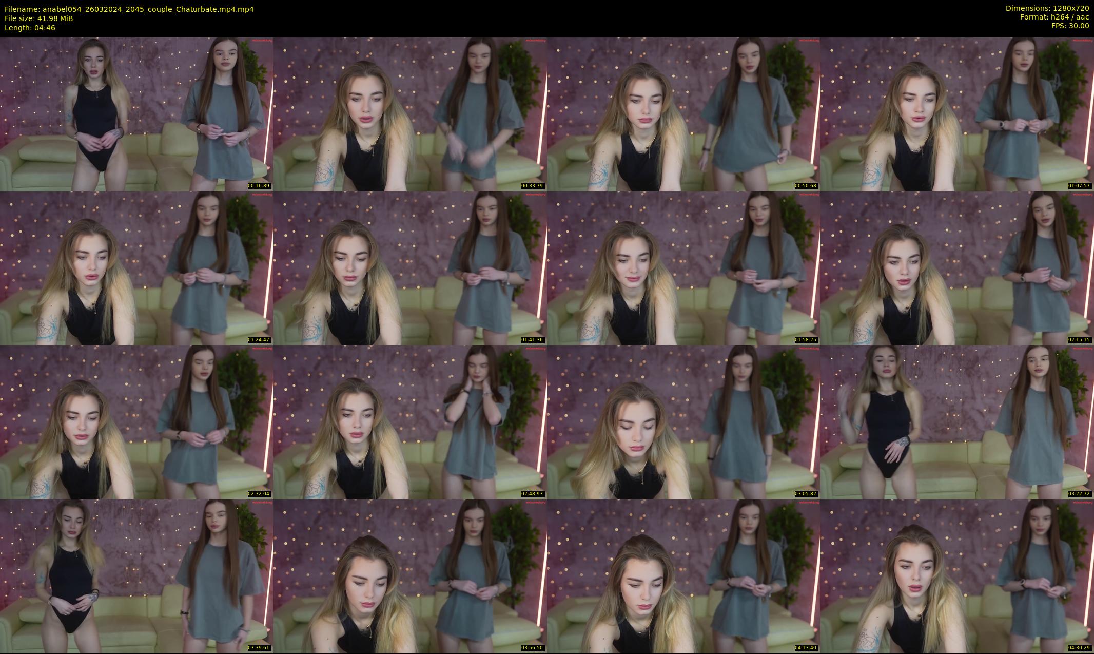 anabel054 — 5 minute Chaturbate female cam show recording, 720p, Mar 26, 2024