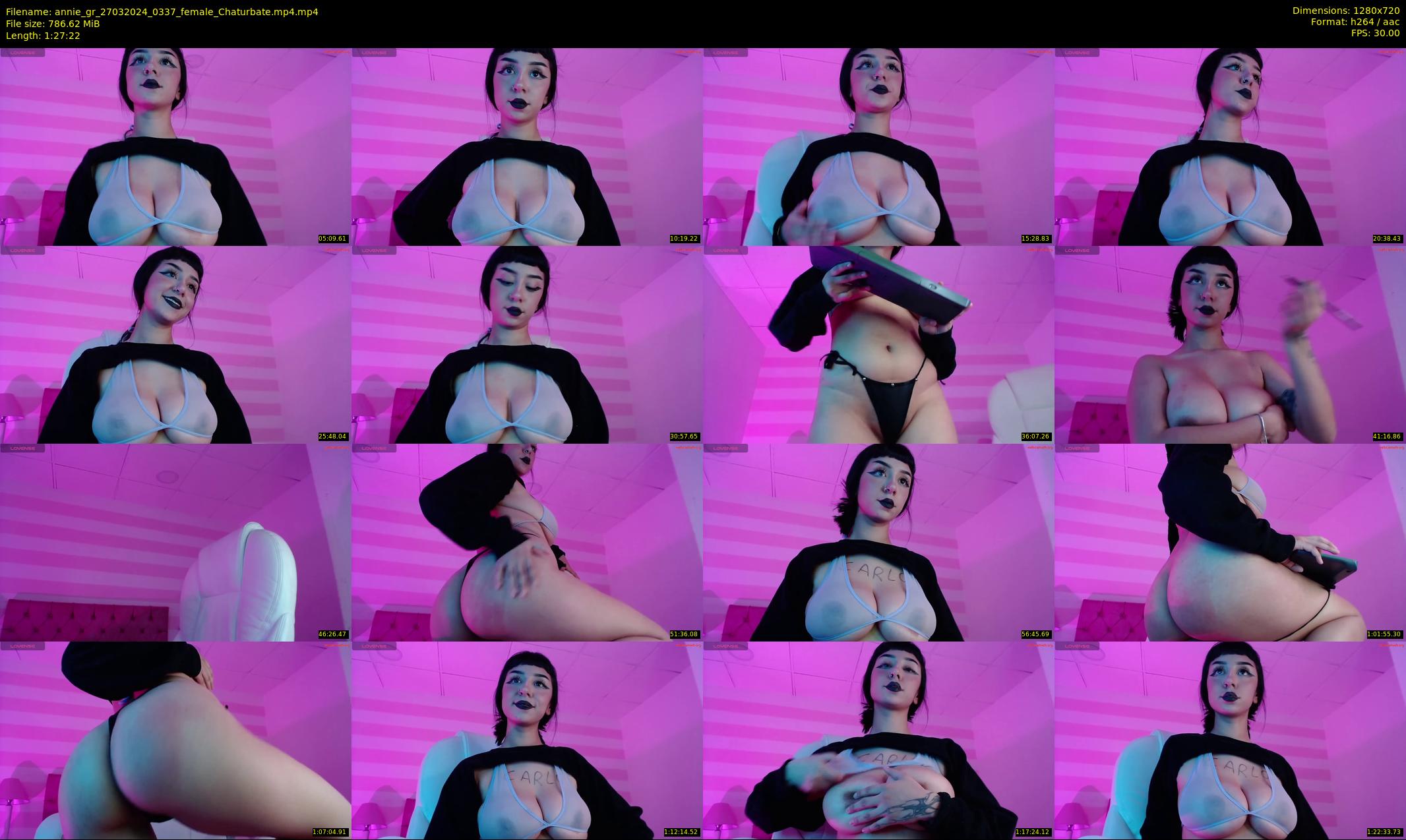 annie_gr — 88 minute Chaturbate female cam show recording, 720p, Mar 27, 2024