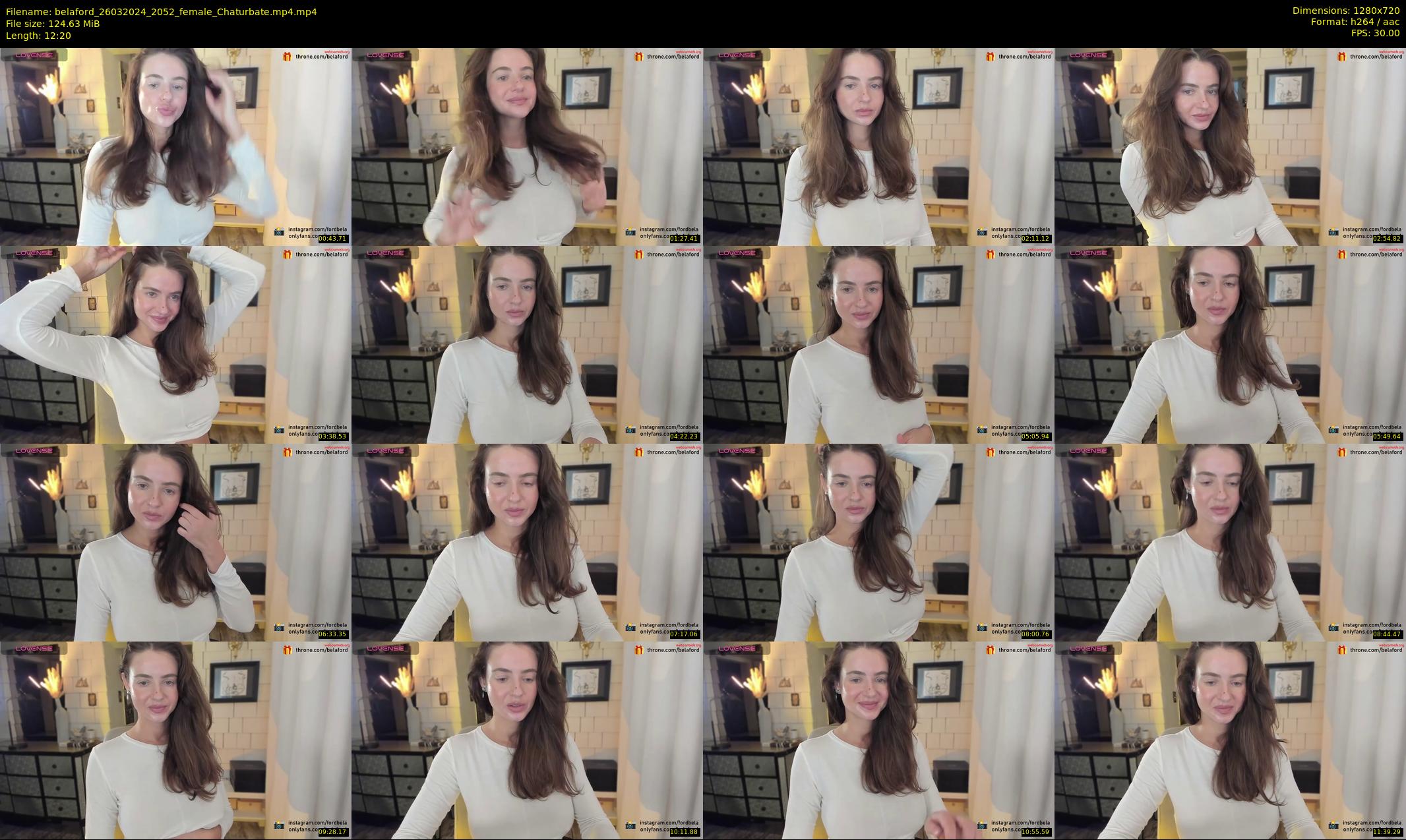 belaford — 13 minute Chaturbate female cam show recording, 720p, Mar 26, 2024