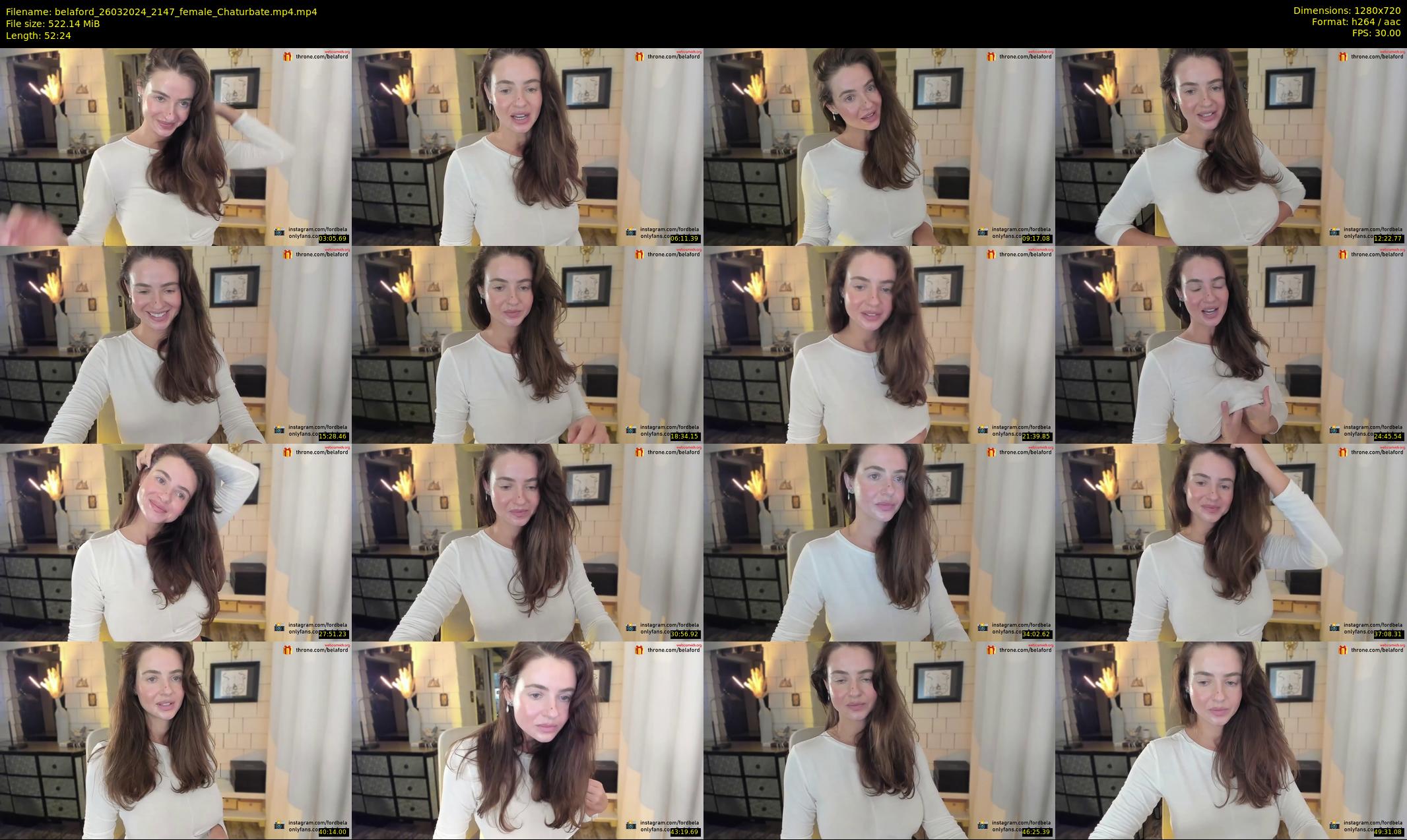belaford — 53 minute Chaturbate female cam show recording, 720p, Mar 26, 2024