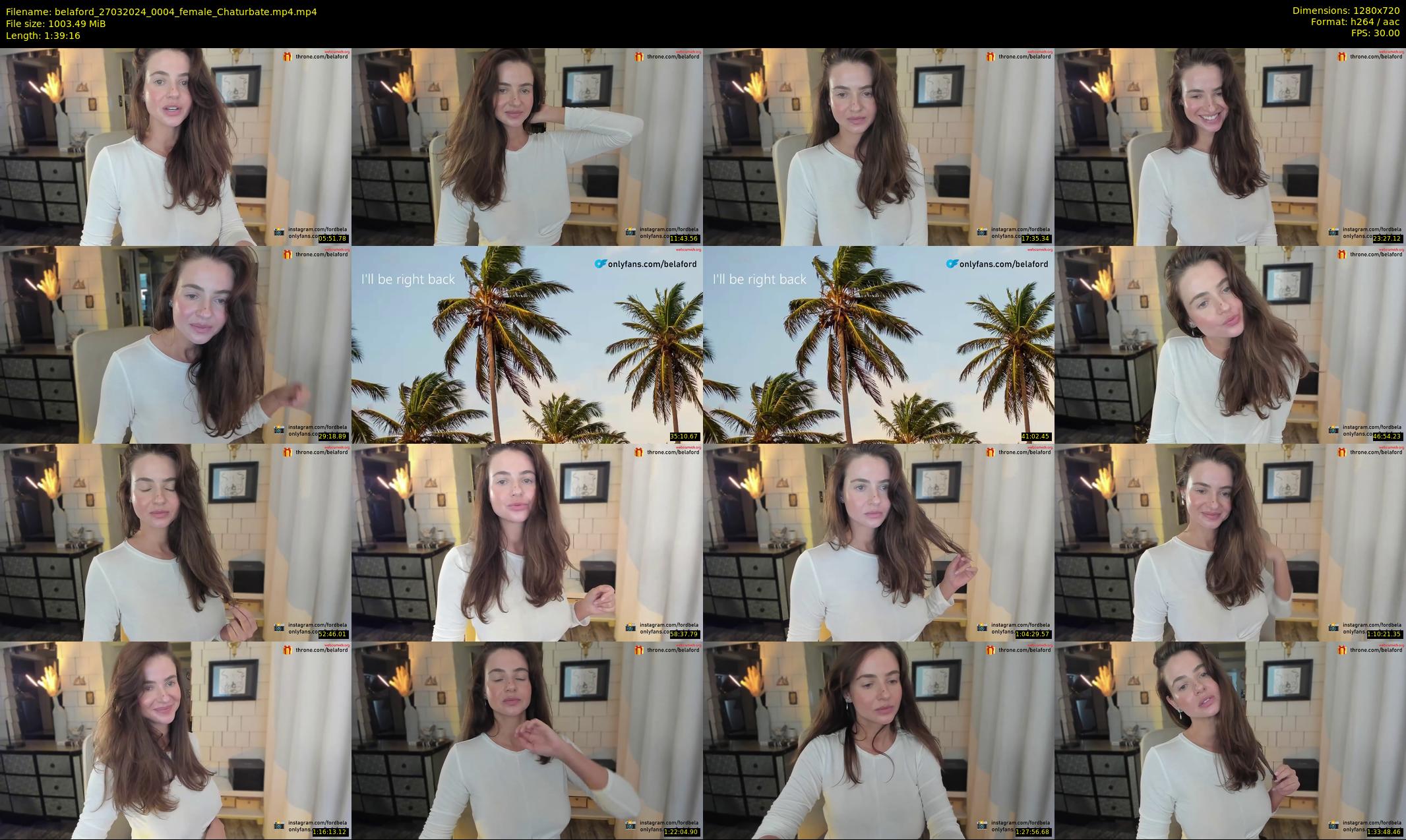 belaford — 100 minute Chaturbate female cam show recording, 720p, Mar 27, 2024