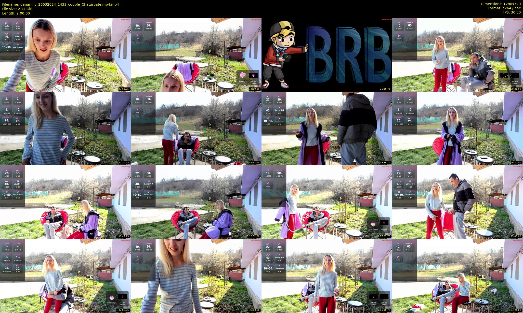 danamily — 120 minute Chaturbate female cam show recording, 720p, Mar 26, 2024