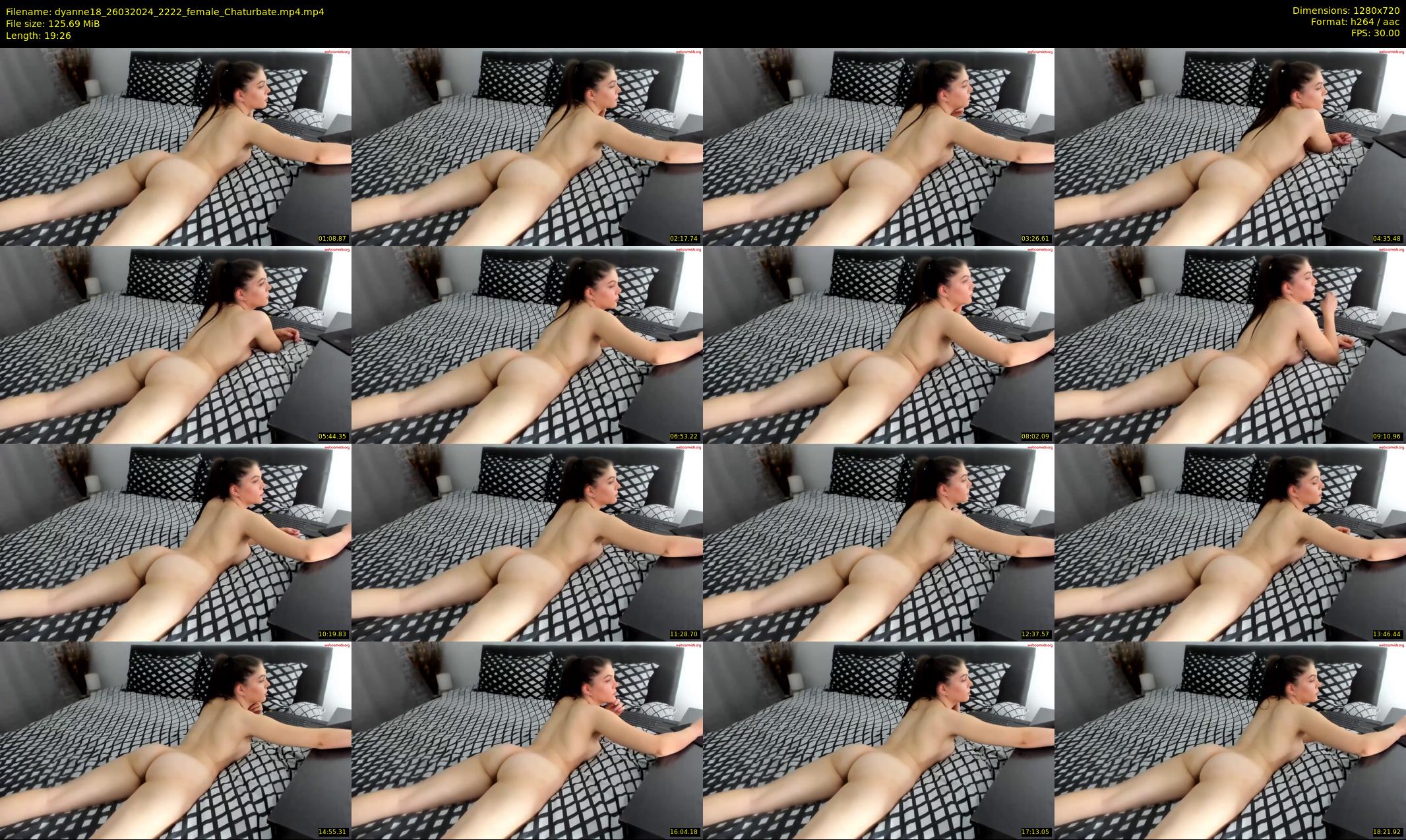 dyanne18 — 20 minute Chaturbate female cam show recording, 720p, Mar 26, 2024