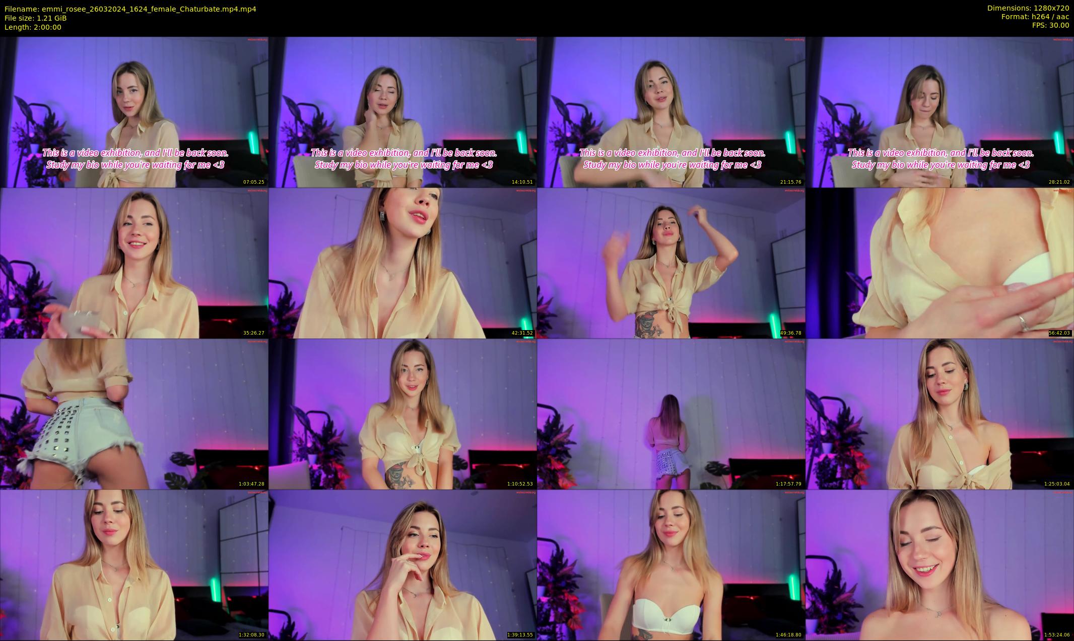 emmi_rosee — 120 minute Chaturbate female cam show recording, 720p, Mar 26, 2024