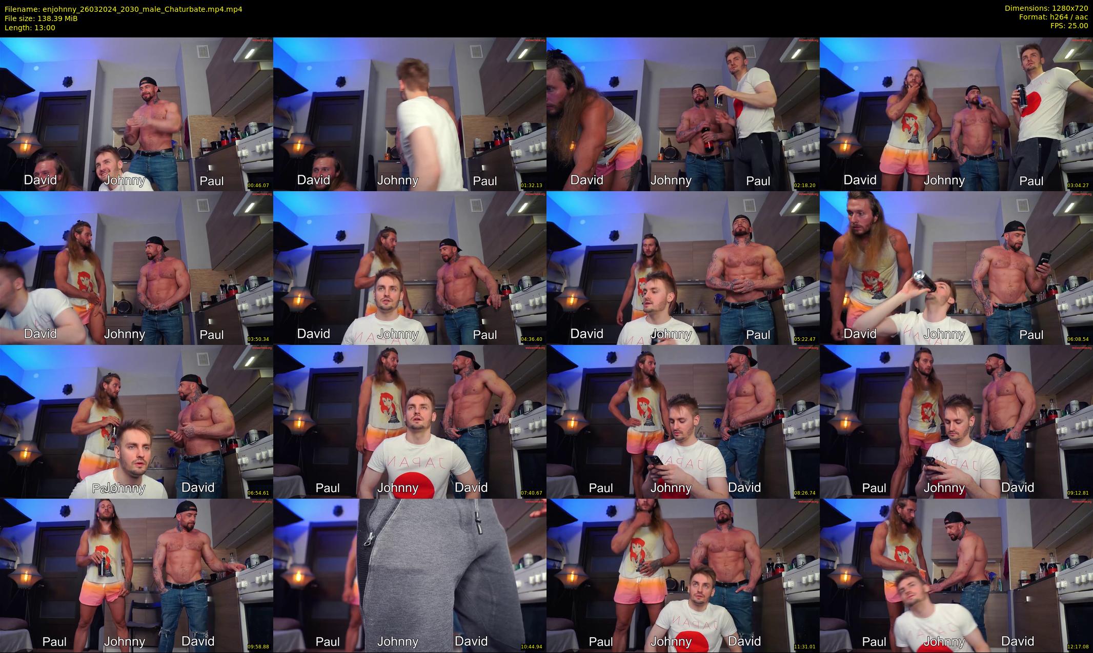 enjohnny — 13 minute Chaturbate male cam show recording, 720p, Mar 26, 2024