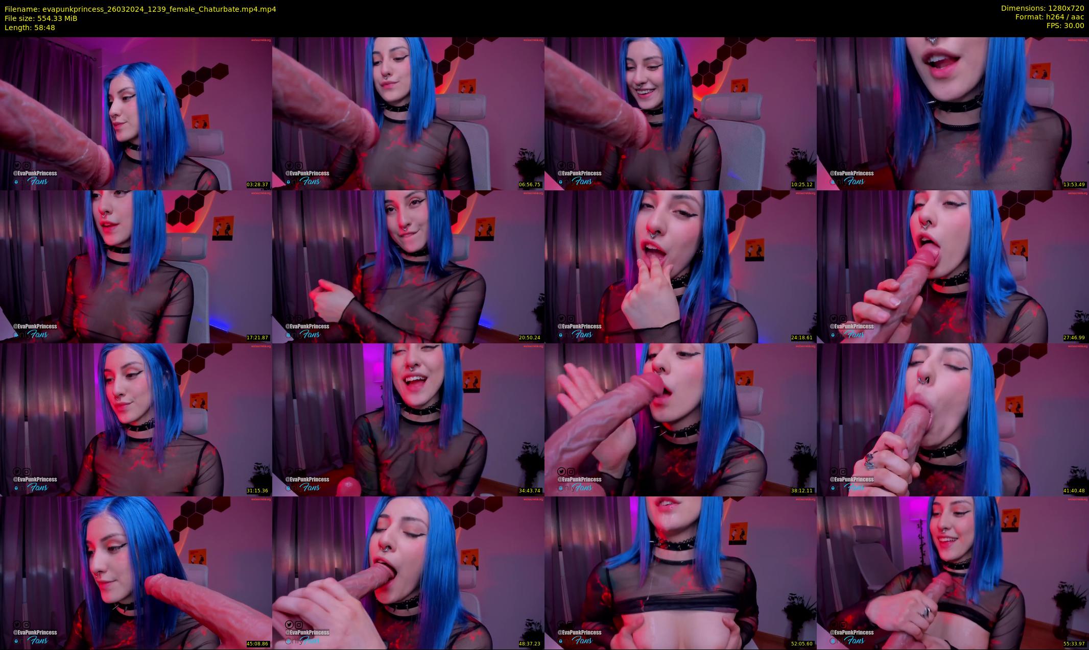 evapunkprincess — 59 minute Chaturbate female cam show recording, 720p, Mar 26, 2024