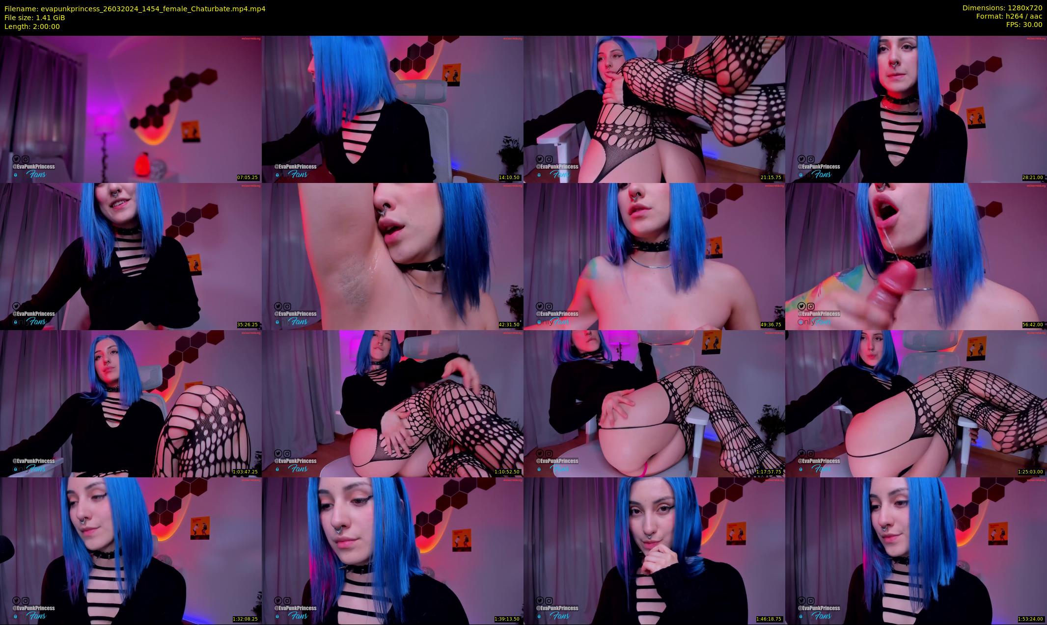 evapunkprincess — 120 minute Chaturbate female cam show recording, 720p, Mar 26, 2024