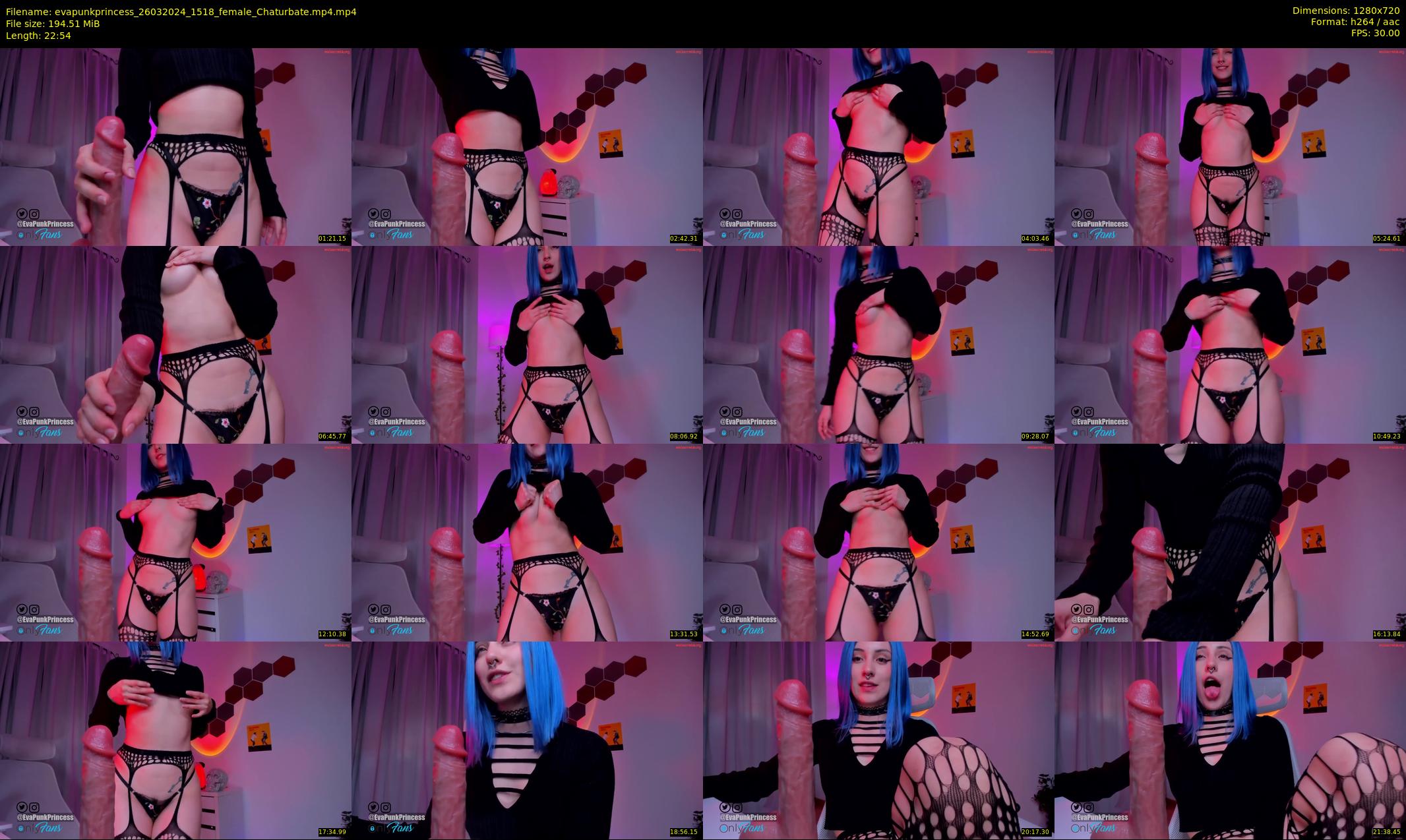 evapunkprincess — 23 minute Chaturbate female cam show recording, 720p, Mar 26, 2024
