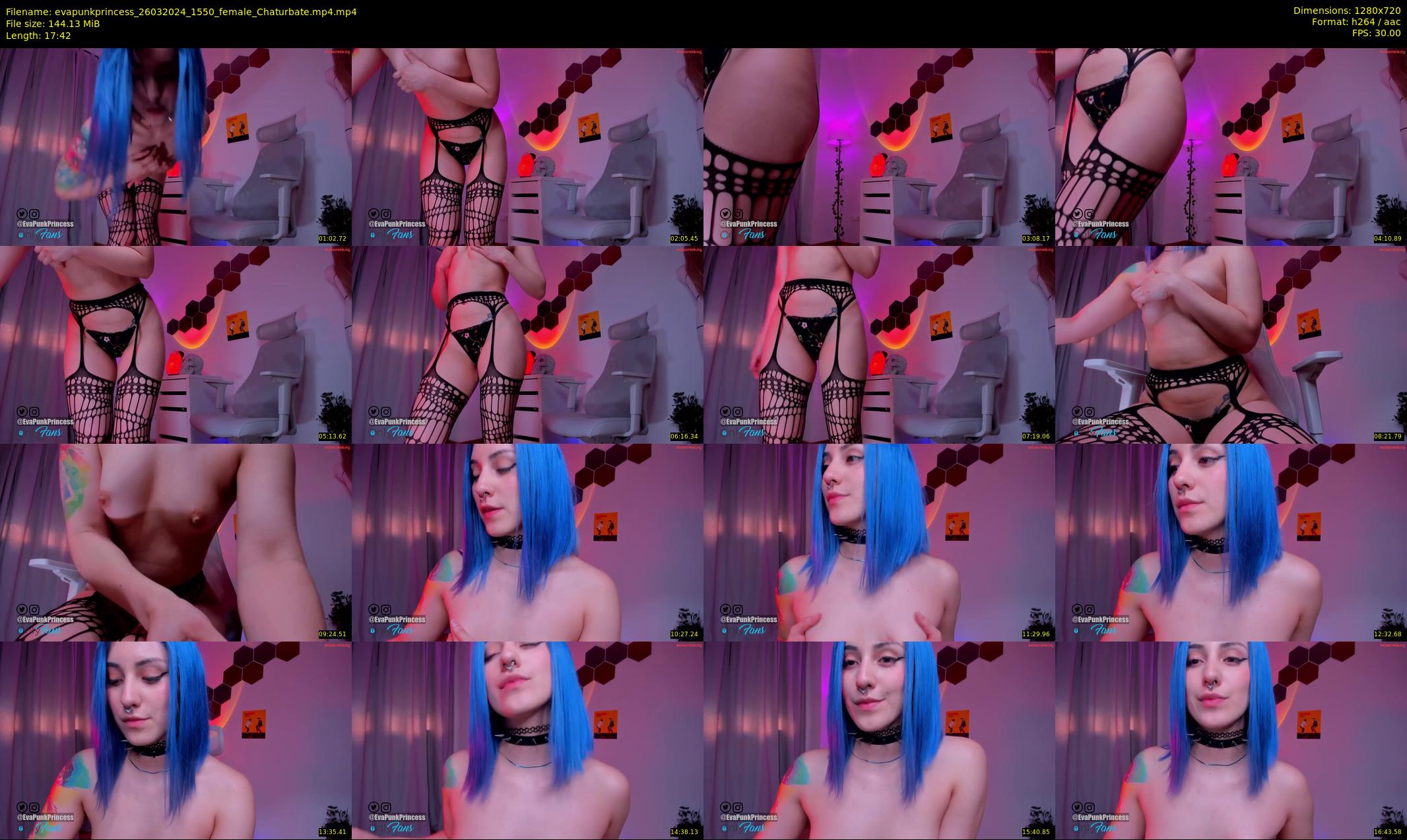 evapunkprincess — 18 minute Chaturbate female cam show recording, 720p, Mar 26, 2024
