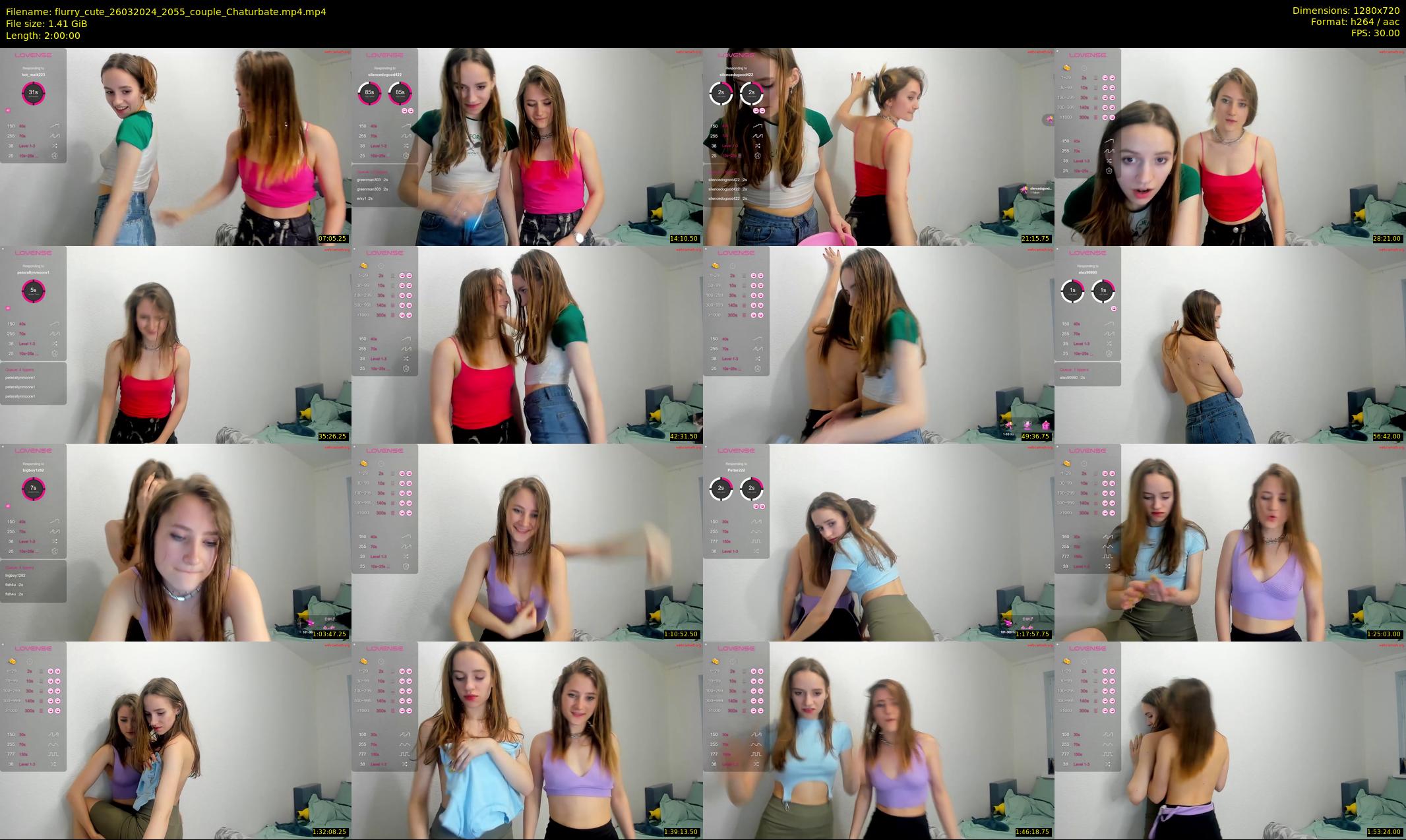 flurry_cute — 120 minute Chaturbate couple cam show recording, 720p, Mar 26, 2024