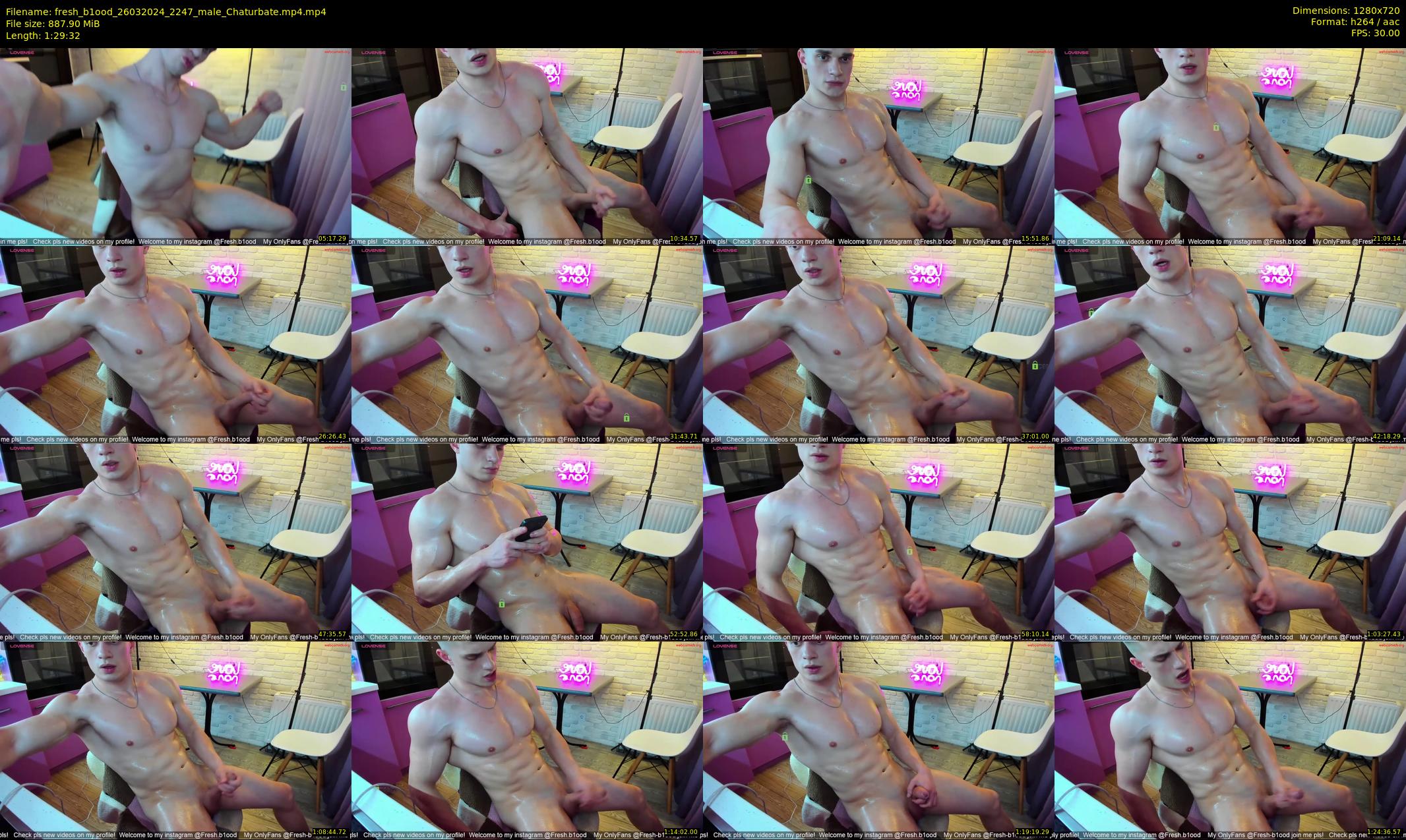 fresh_b1ood — 90 minute Chaturbate male cam show recording, 720p, Mar 26, 2024