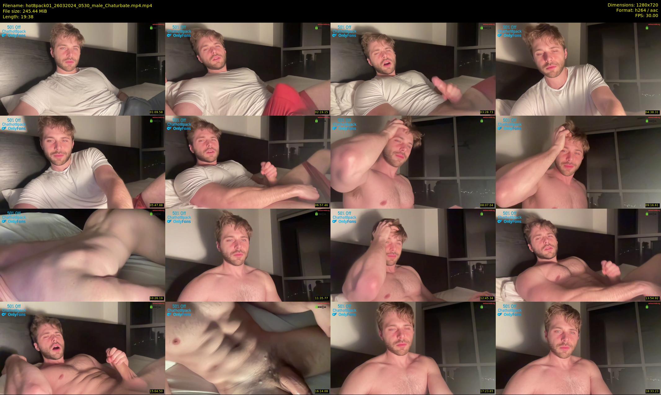hot8pack01 — 20 minute Chaturbate male cam show recording, 720p, Mar 26, 2024