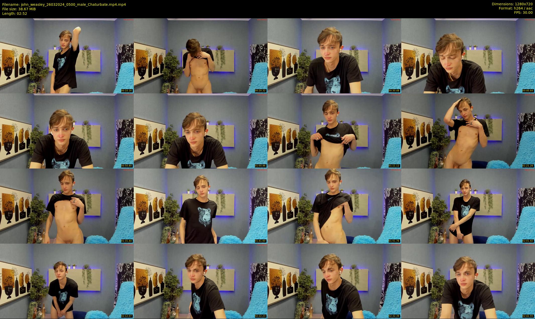 john_weasley — 3 minute Chaturbate male cam show recording, 720p, Mar 26, 2024