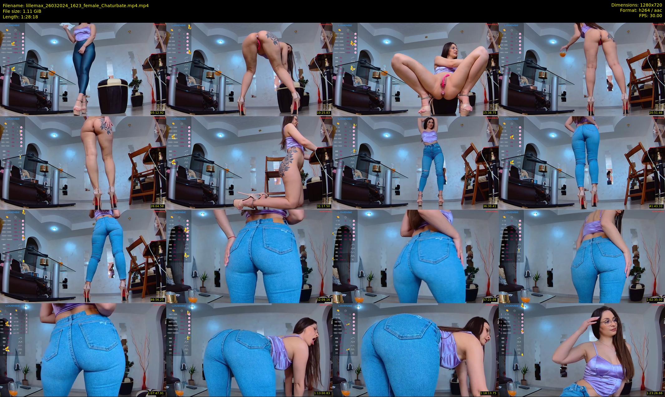 lillemax — 89 minute Chaturbate female cam show recording, 720p, Mar 26, 2024