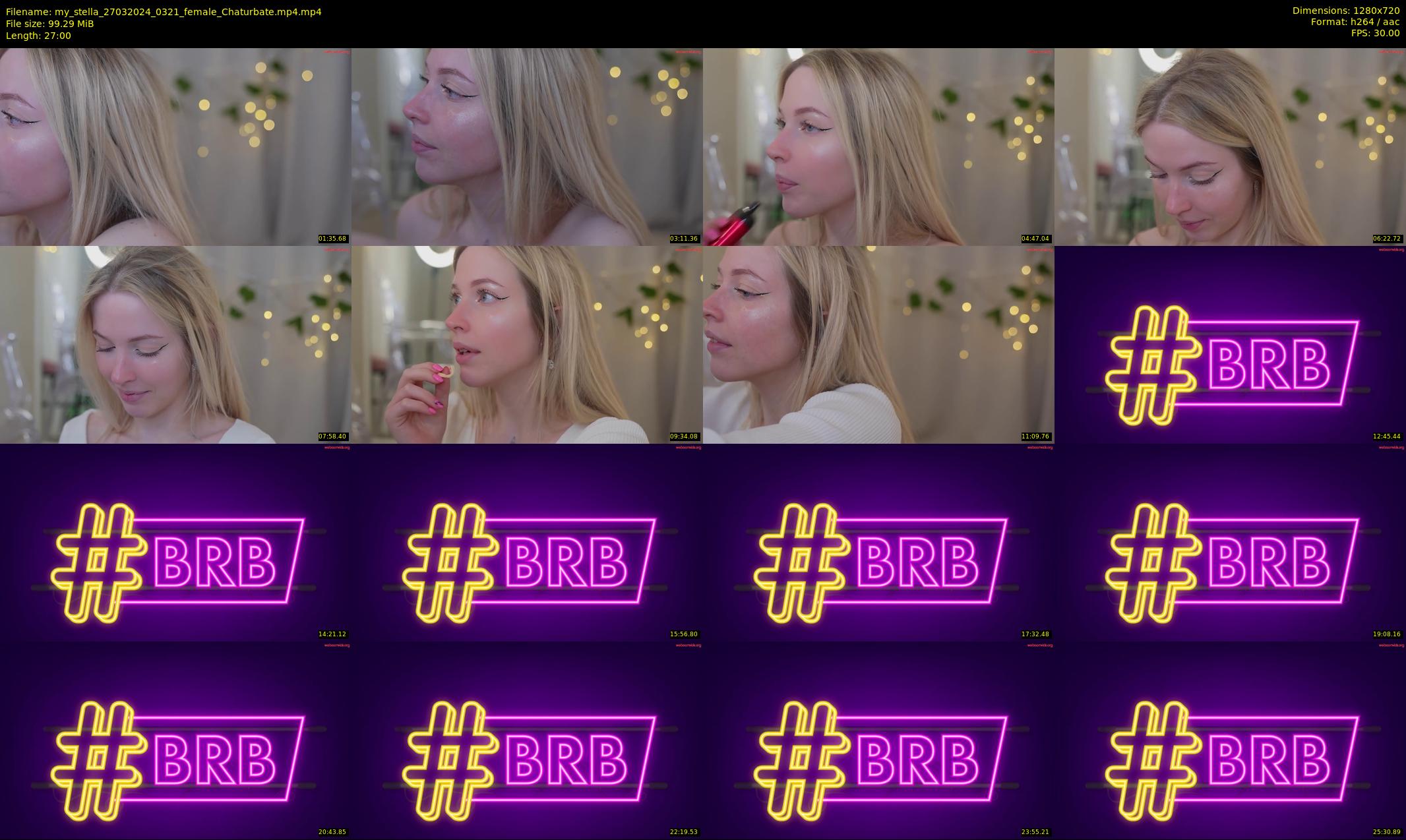 my_stella — 27 minute Chaturbate female cam show recording, 720p, Mar 27, 2024