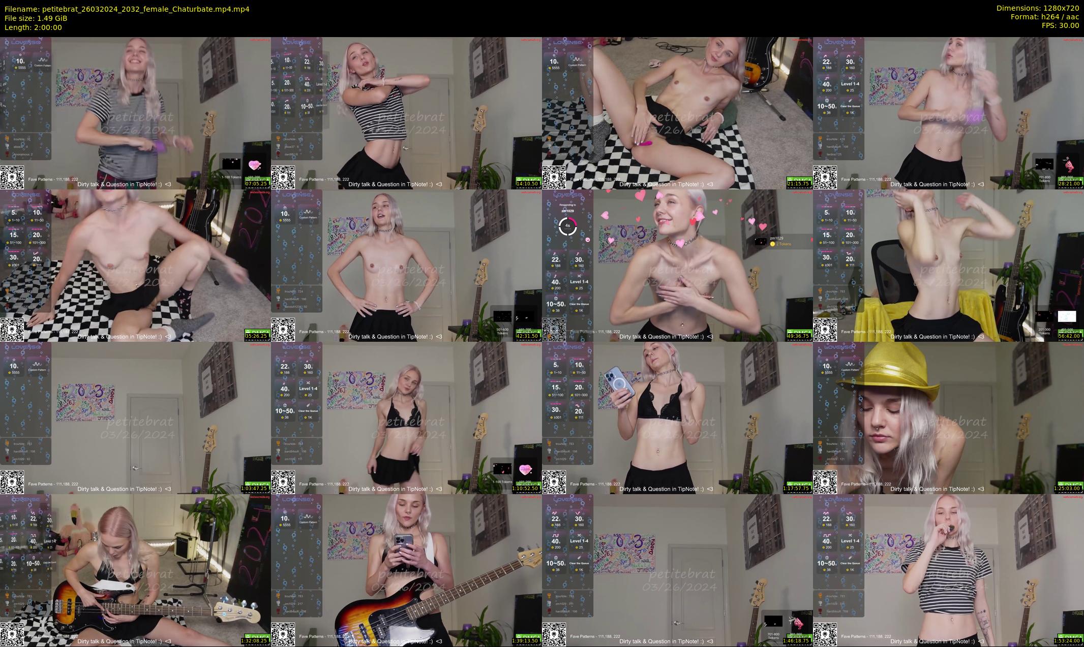 petitebrat — 120 minute Chaturbate female cam show recording, 720p, Mar 26, 2024