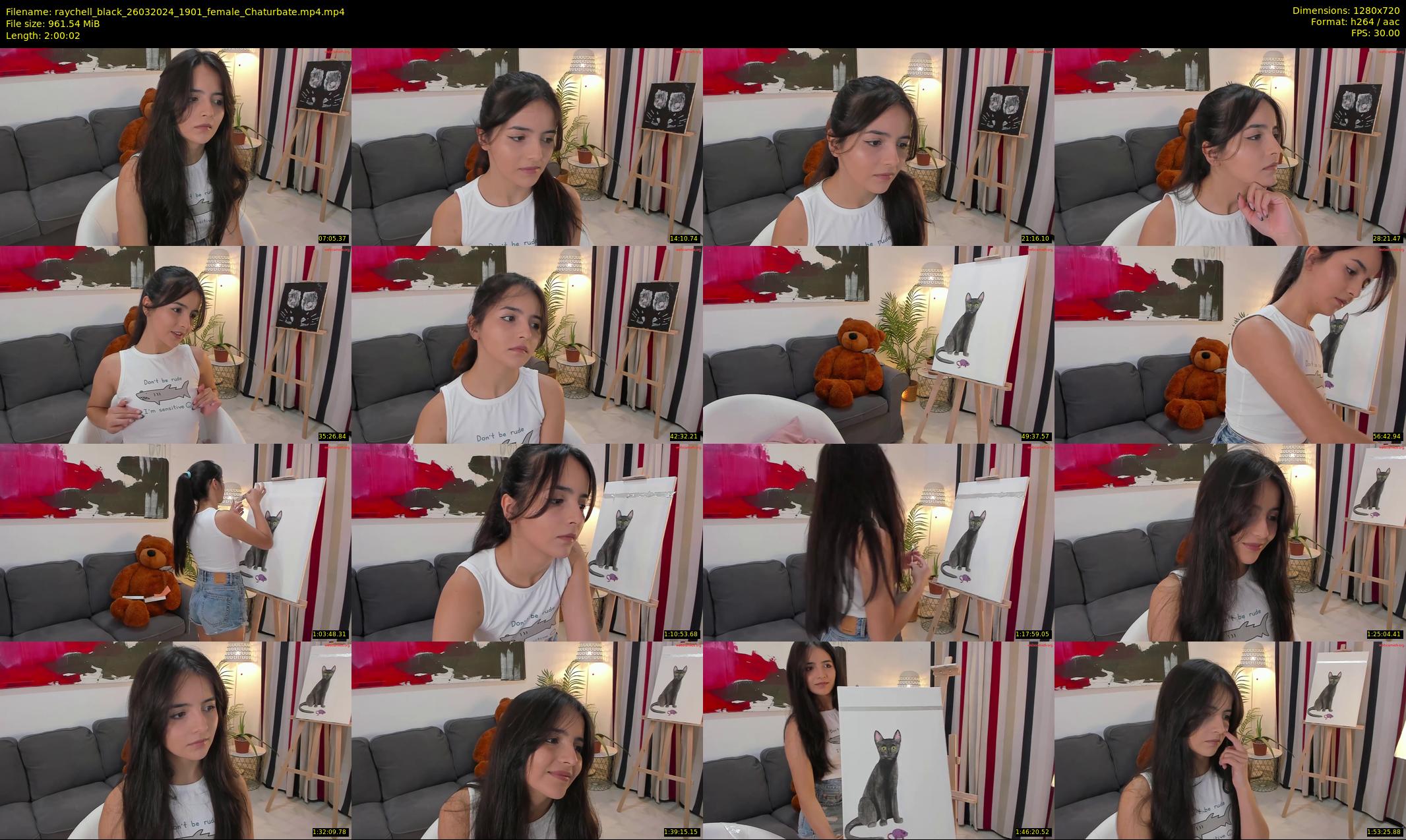raychell_black — 121 minute Chaturbate female cam show recording, 720p, Mar 26, 2024