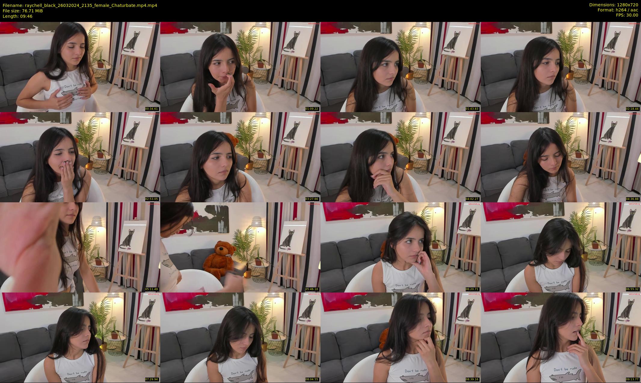 raychell_black — 10 minute Chaturbate female cam show recording, 720p, Mar 26, 2024