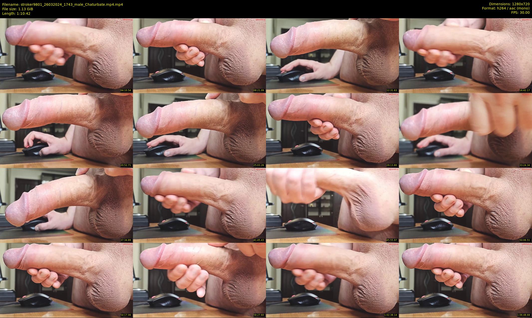 stroker9801 — 71 minute Chaturbate male cam show recording, 720p, Mar 26, 2024