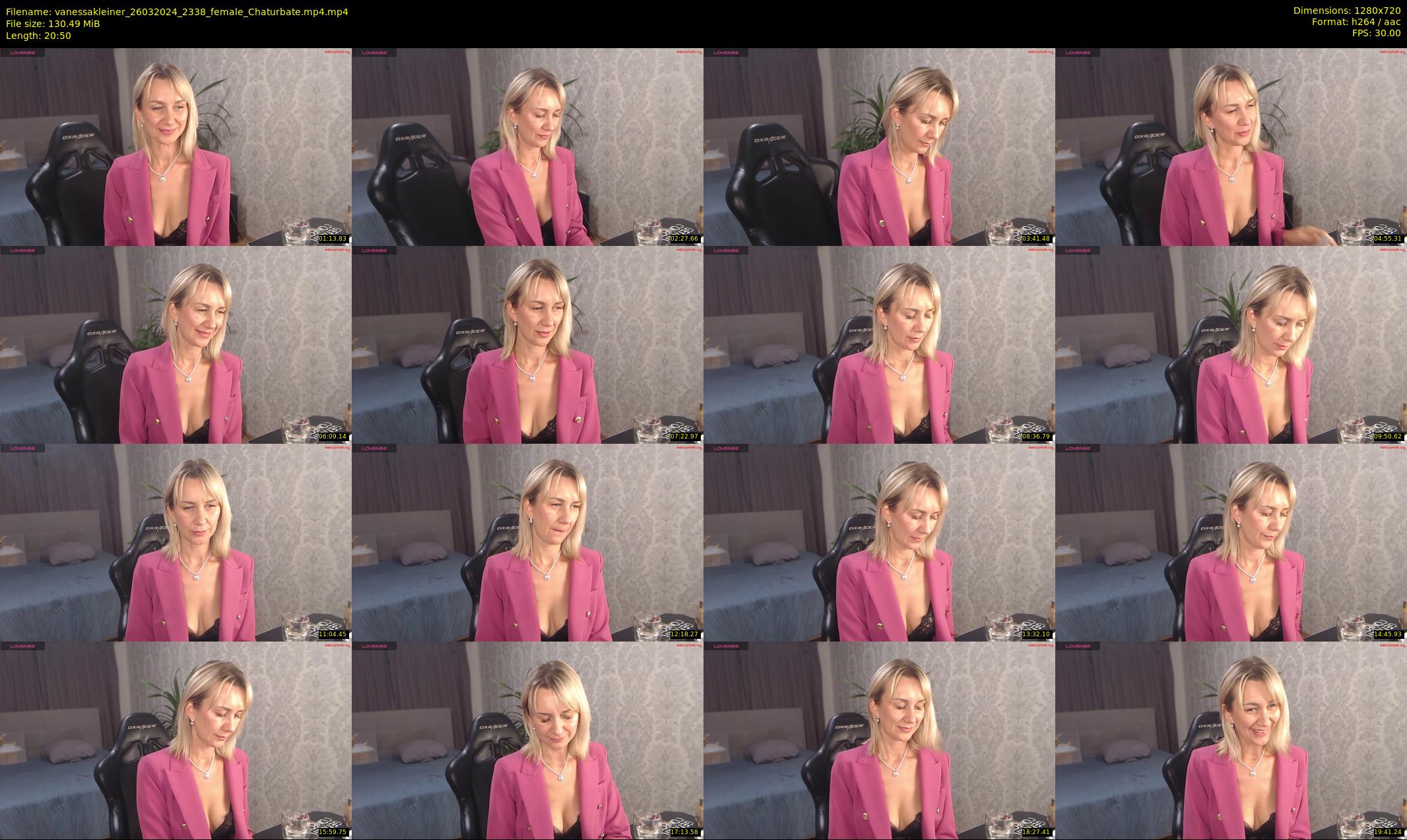 vanessakleiner — 21 minute Chaturbate female cam show recording, 720p, Mar 26, 2024