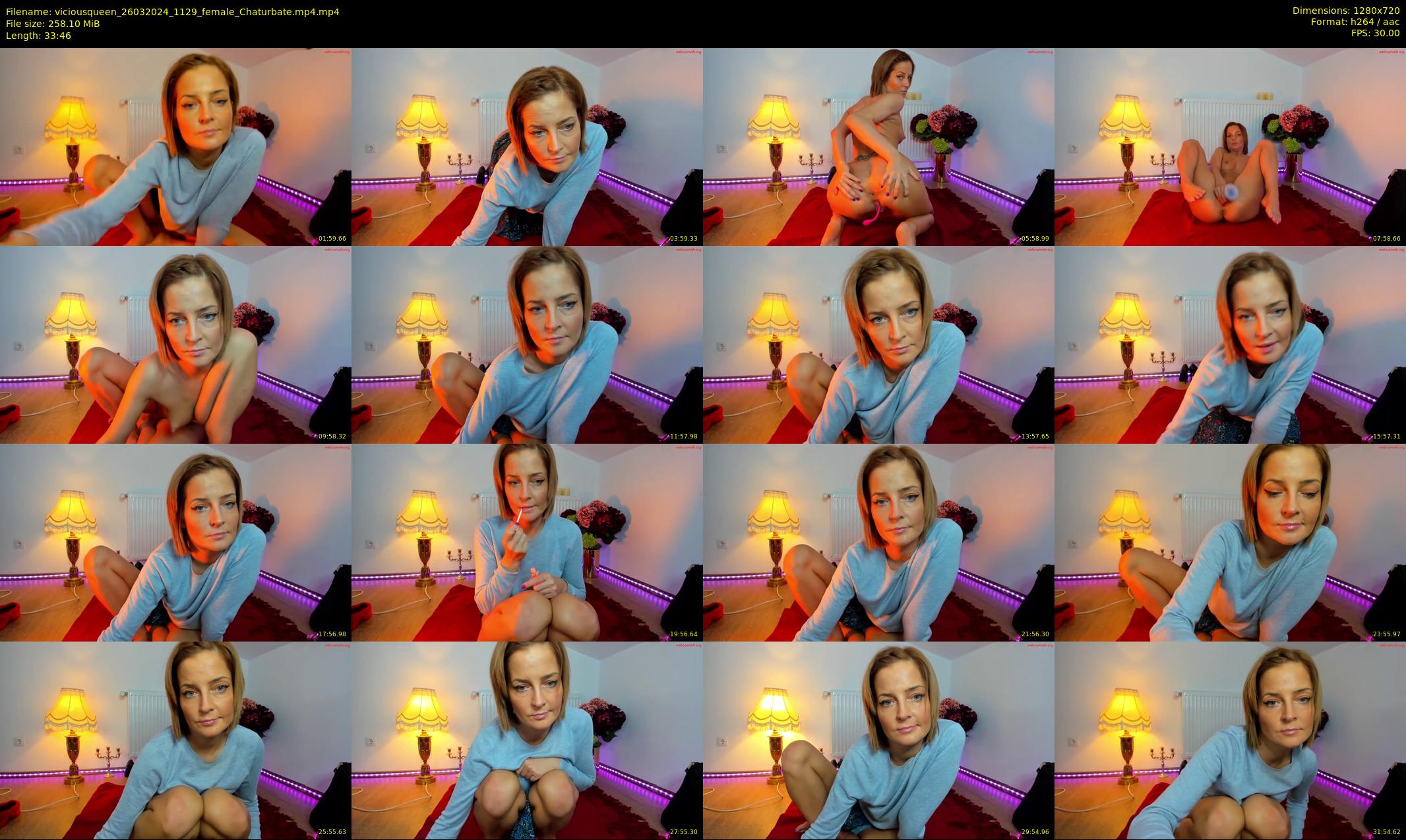 viciousqueen — 34 minute Chaturbate female cam show recording, 720p, Mar 26, 2024