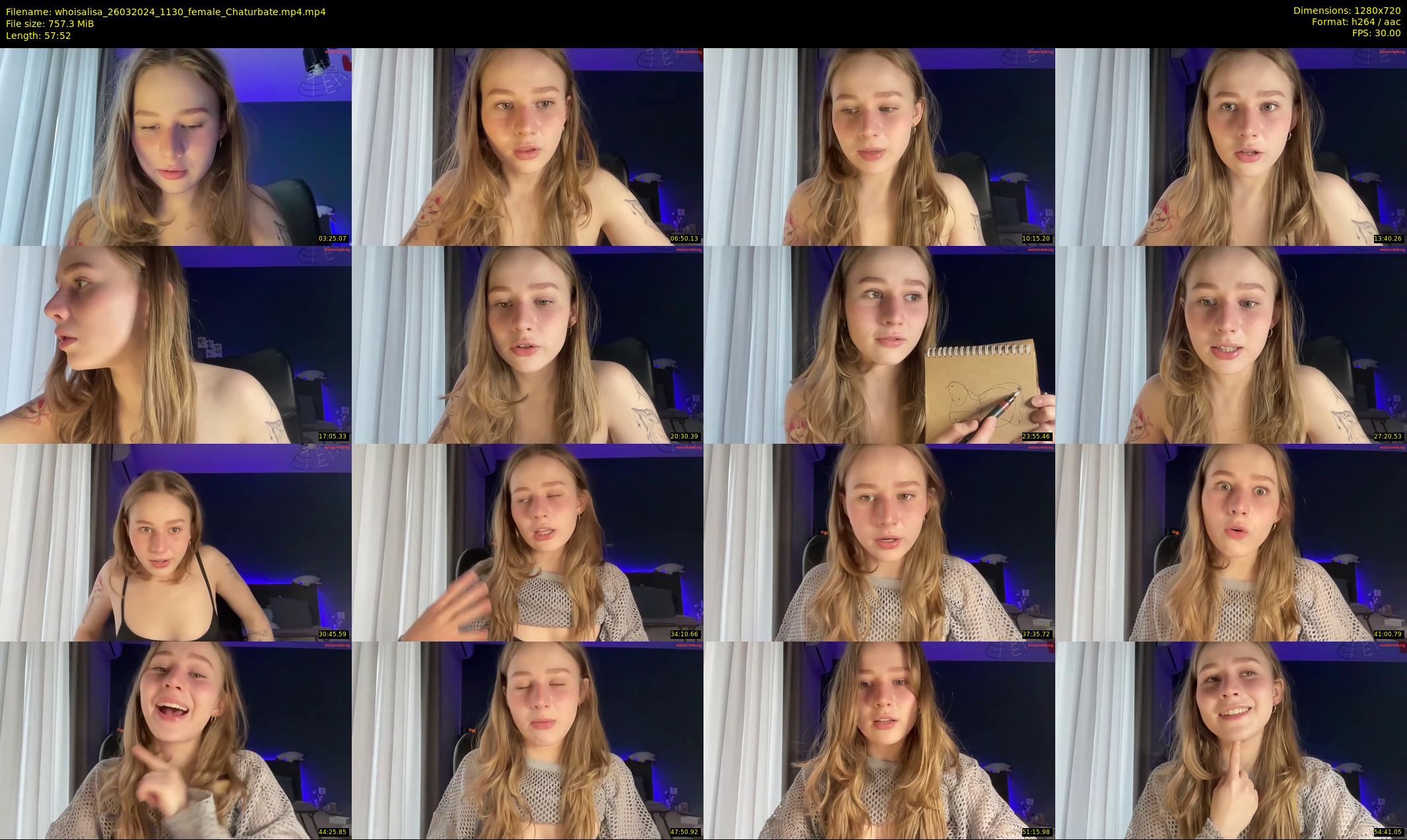 whoisalisa — 58 minute Chaturbate female cam show recording, 720p, Mar 26, 2024