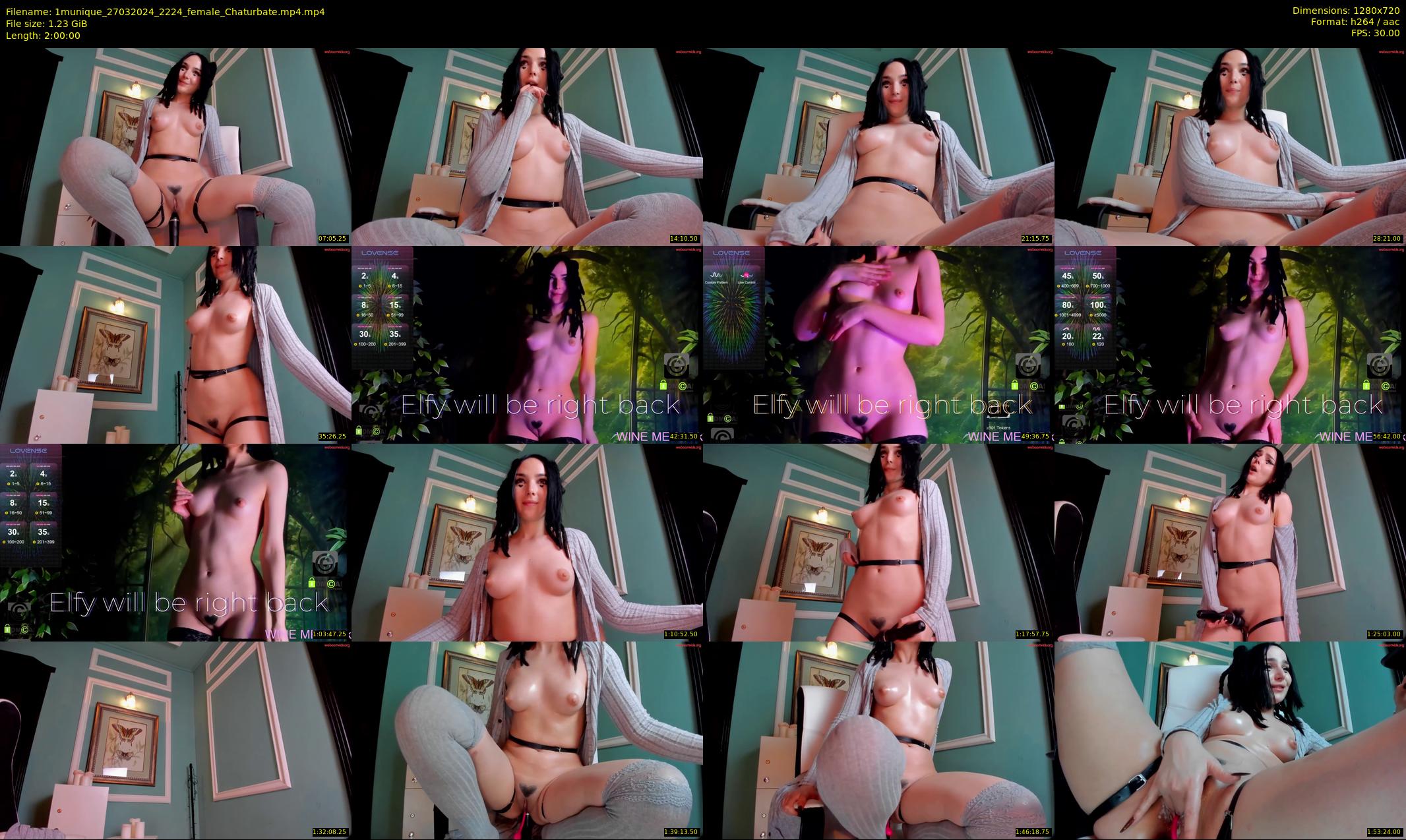 1munique — 120 minute Chaturbate female cam show recording, 720p, Mar 27, 2024