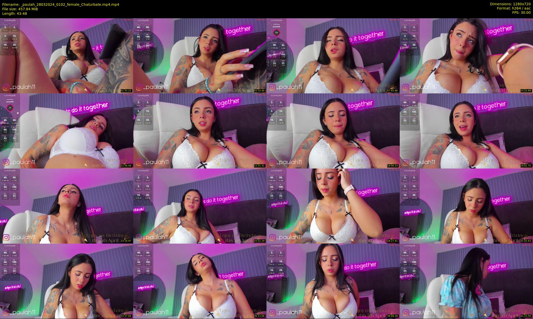 _paulah — 44 minute Chaturbate female cam show recording, 720p, Mar 28, 2024