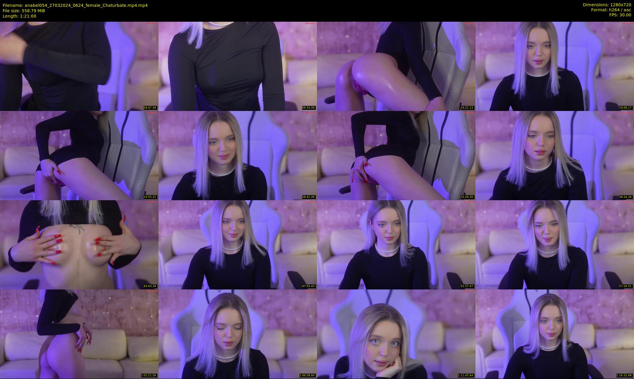 anabel054 — 81 minute Chaturbate female cam show recording, 720p, Mar 27, 2024