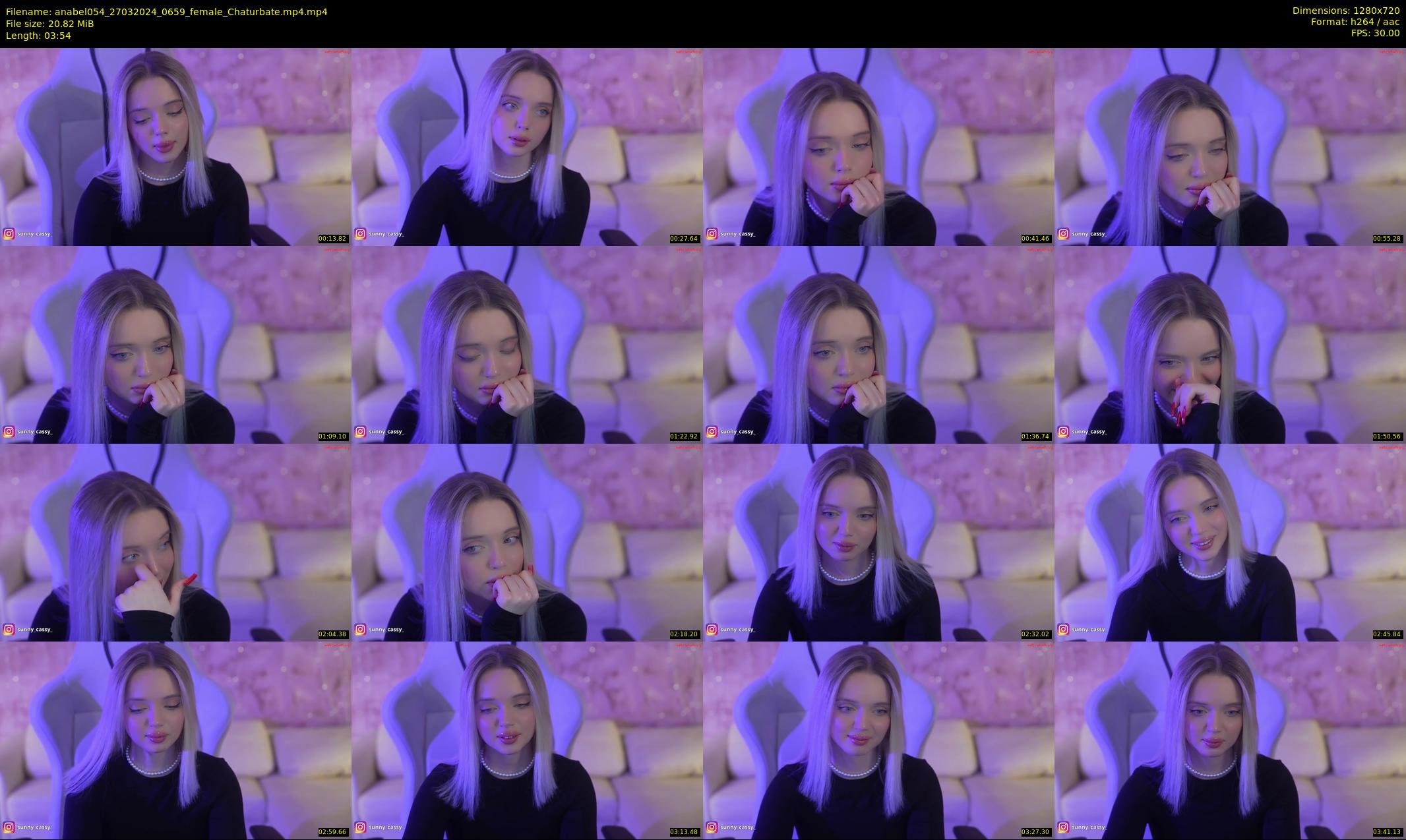 anabel054 — 4 minute Chaturbate female cam show recording, 720p, Mar 27, 2024