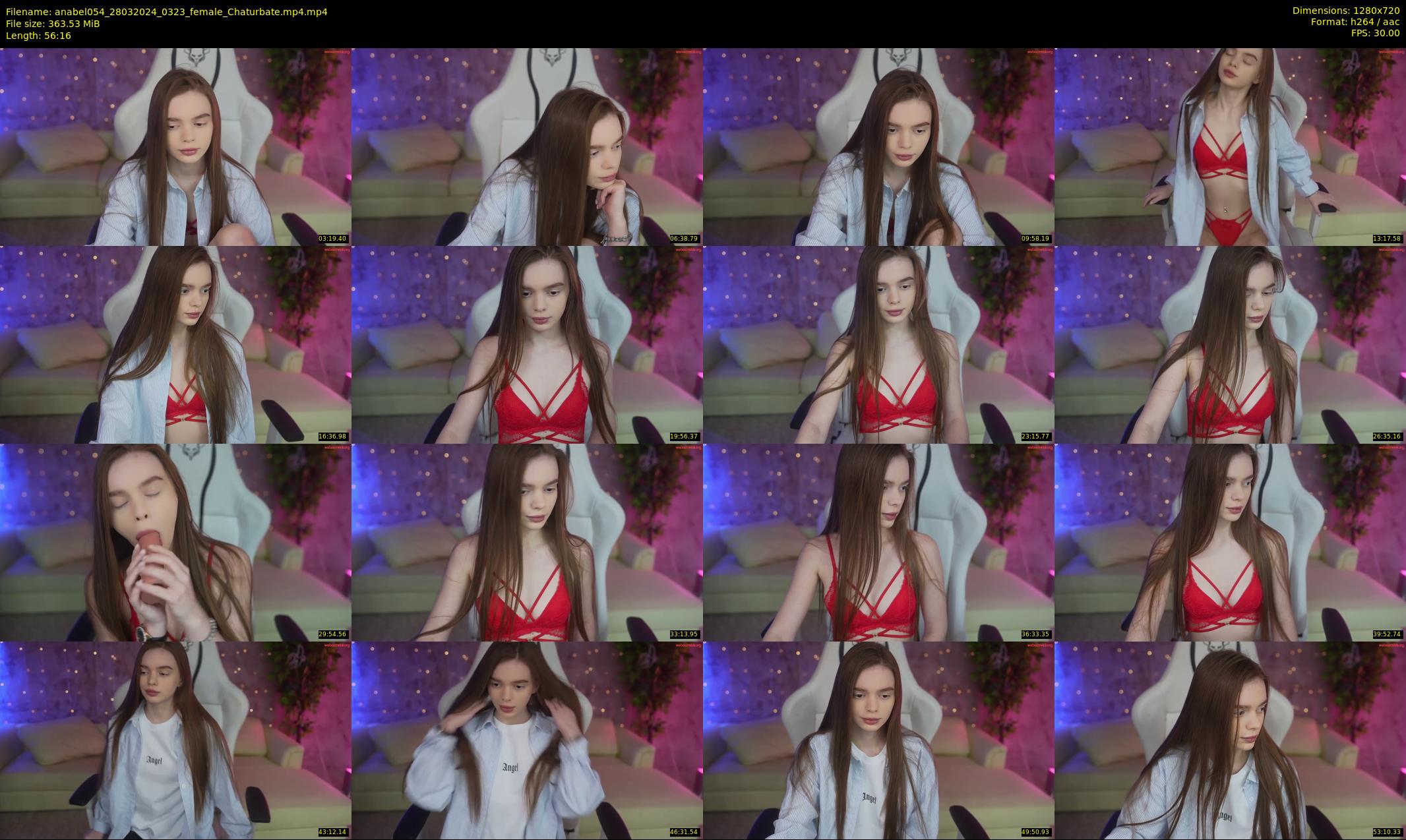 anabel054 — 57 minute Chaturbate female cam show recording, 720p, Mar 28, 2024