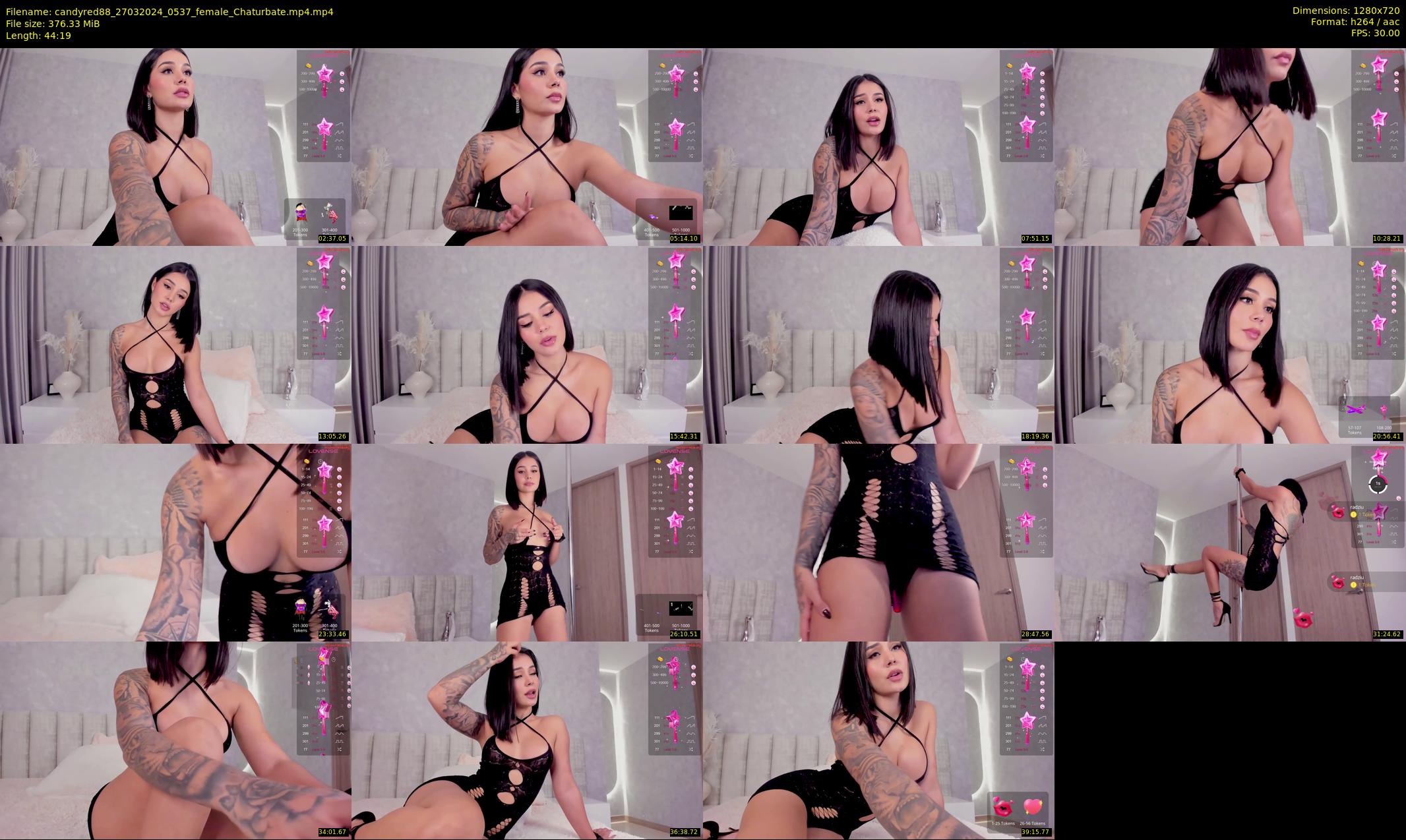 candyred88 — 45 minute Chaturbate female cam show recording, 720p, Mar 27, 2024