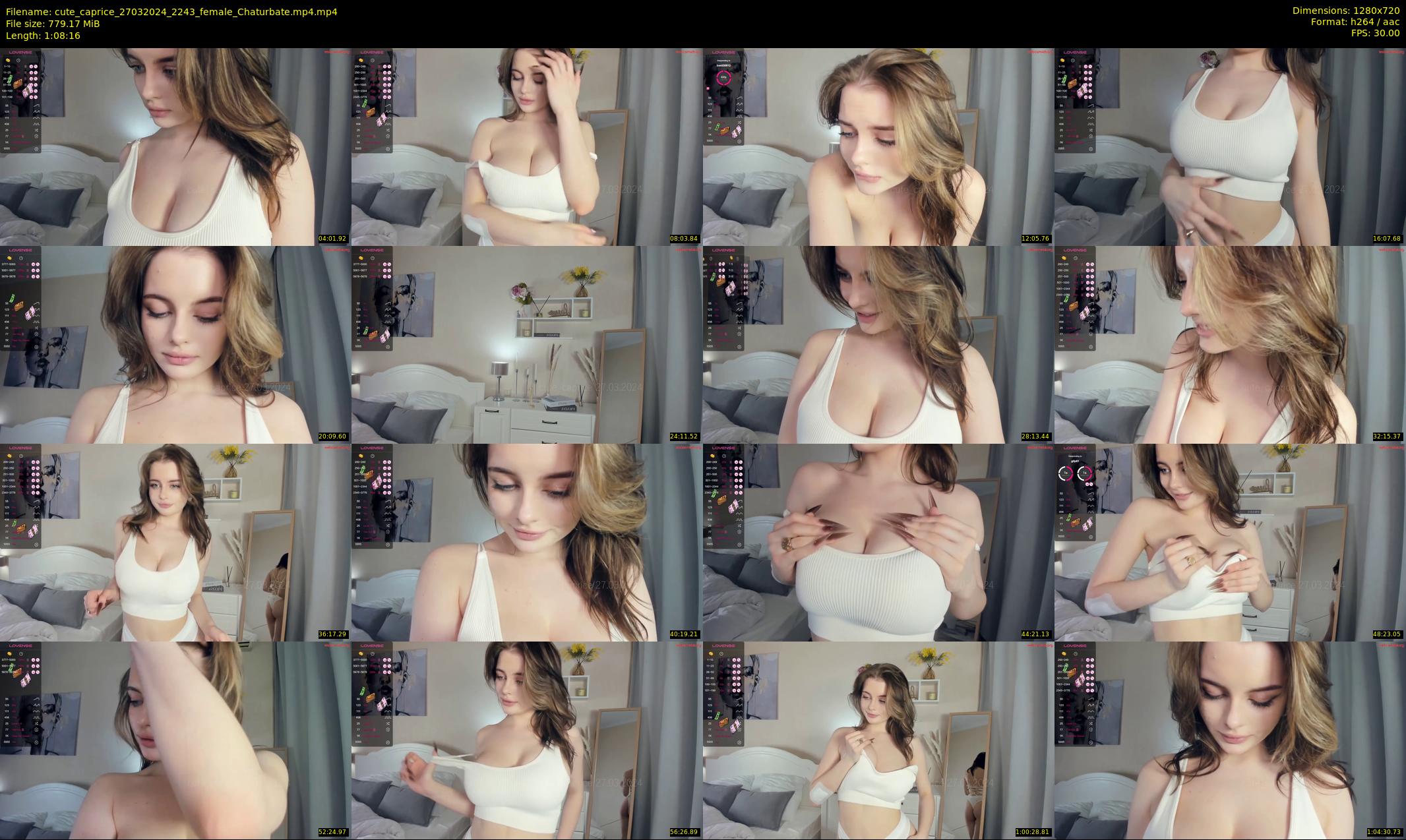 cute_caprice — 69 minute Chaturbate female cam show recording, 720p, Mar 27, 2024