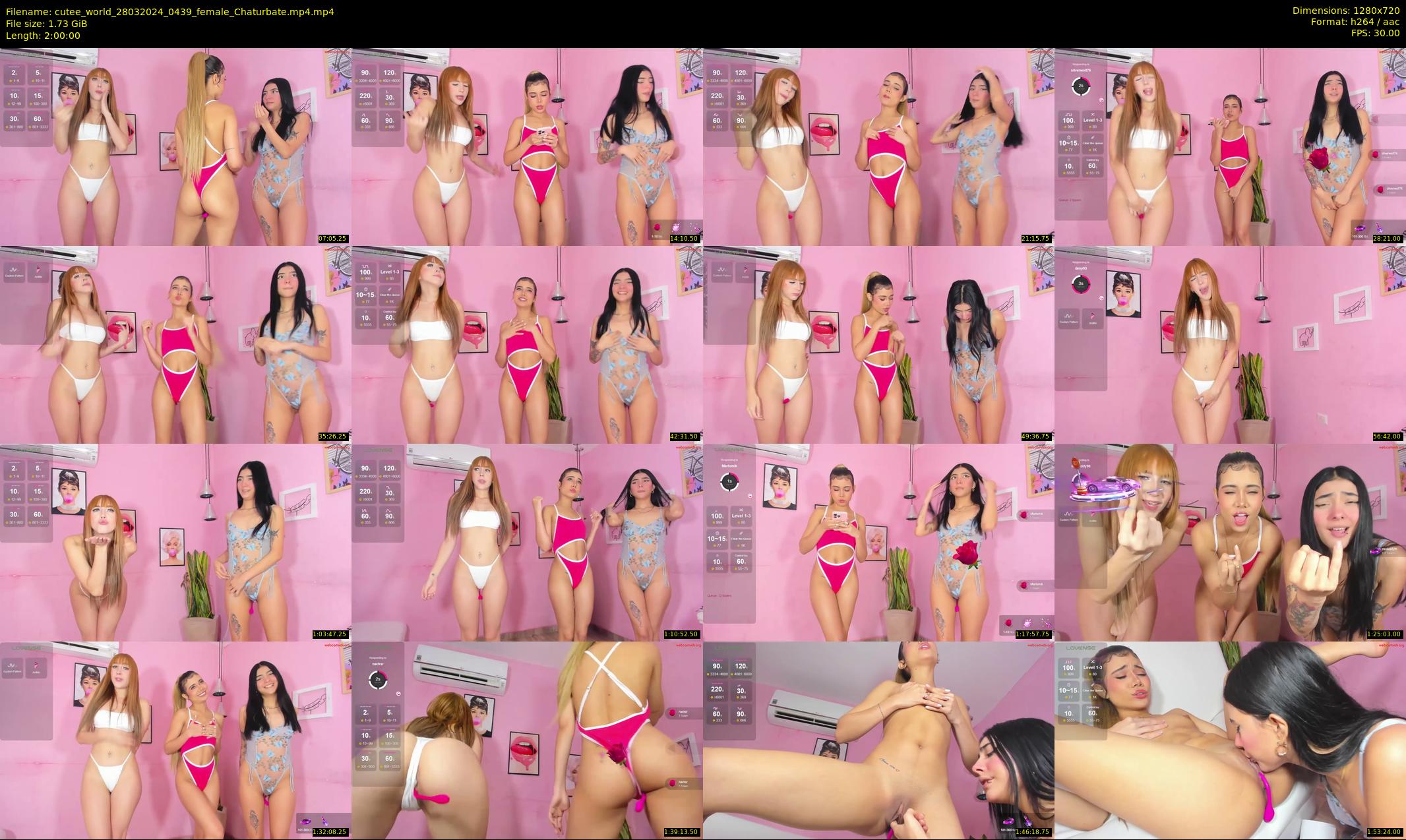 cutee_world — 120 minute Chaturbate female cam show recording, 720p, Mar 28, 2024