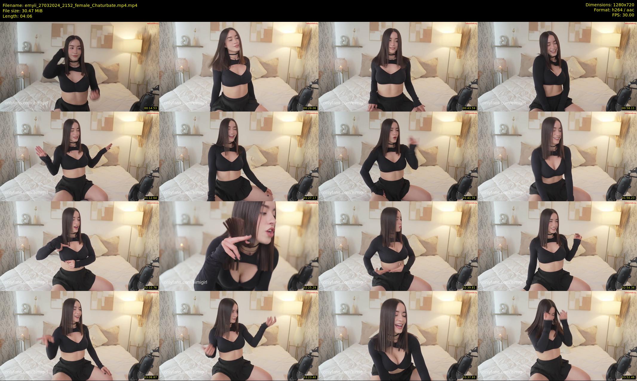 emyii — 5 minute Chaturbate female cam show recording, 720p, Mar 27, 2024