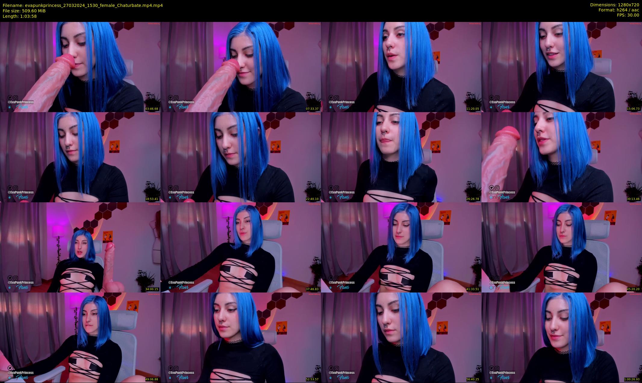 evapunkprincess — 64 minute Chaturbate female cam show recording, 720p, Mar 27, 2024