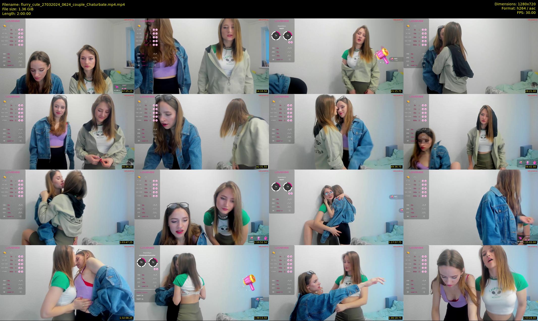 flurry_cute — 120 minute Chaturbate couple cam show recording, 720p, Mar 27, 2024