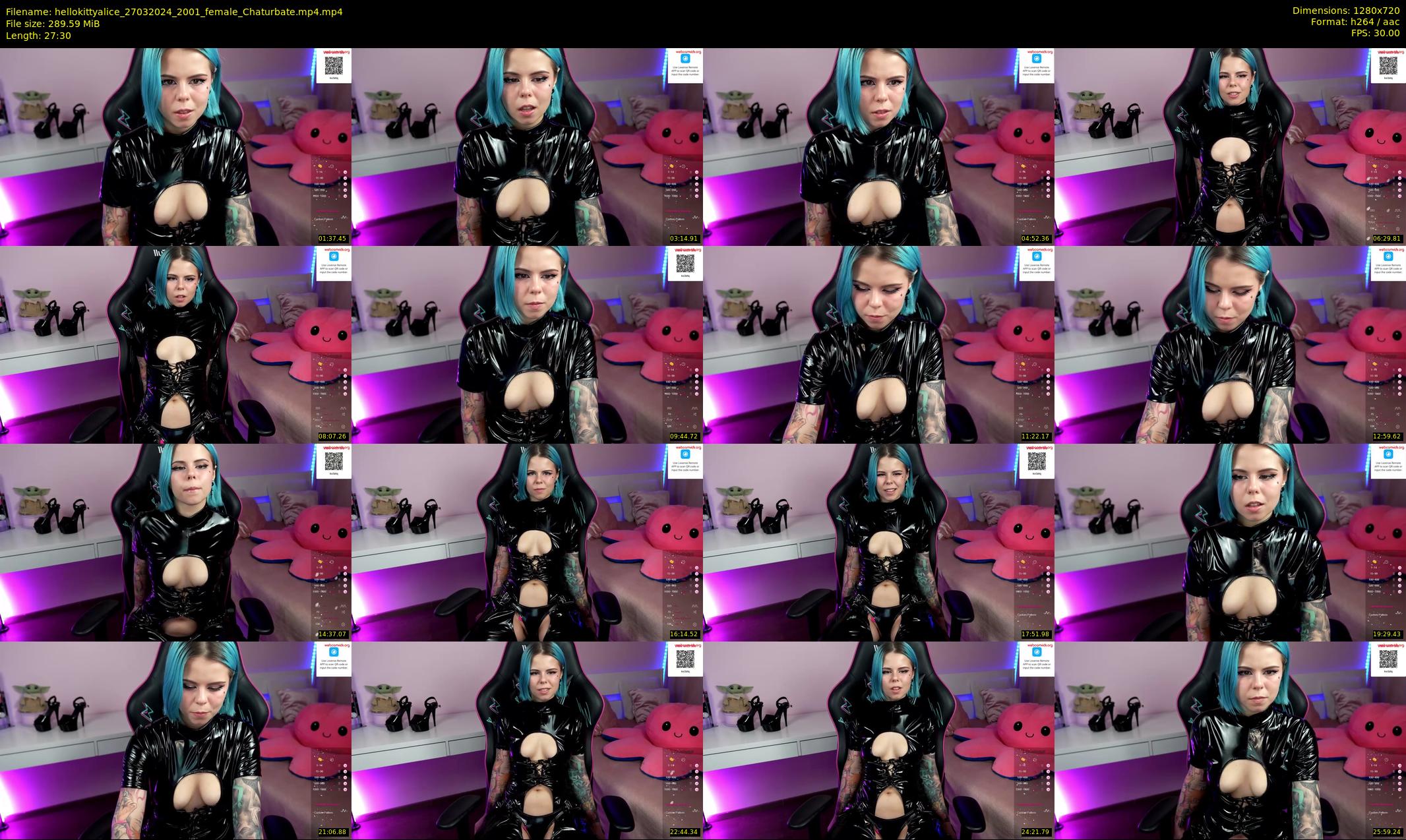 hellokittyalice — 28 minute Chaturbate female cam show recording, 720p, Mar 27, 2024