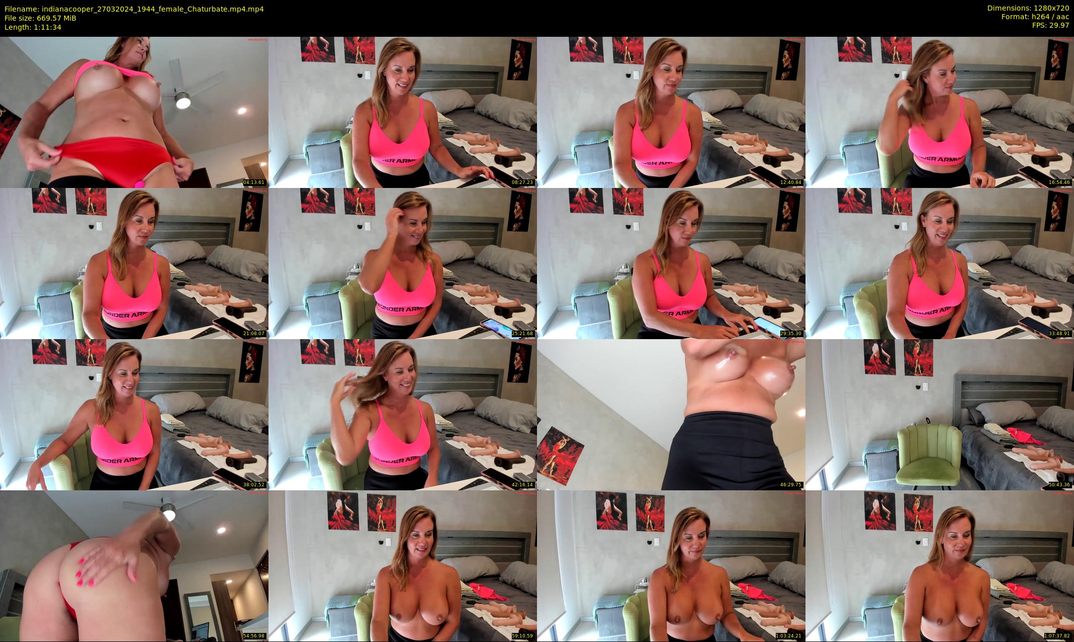 indianacooper — 72 minute Chaturbate female cam show recording, 720p, Mar 27, 2024