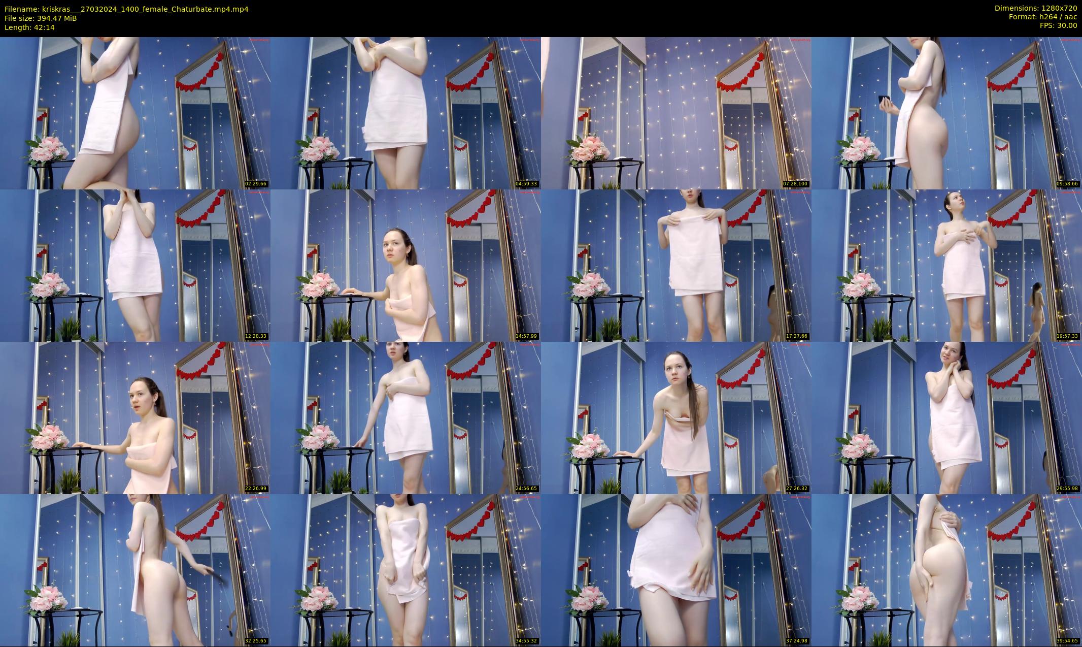 kriskras__ — 43 minute Chaturbate female cam show recording, 720p, Mar 27, 2024