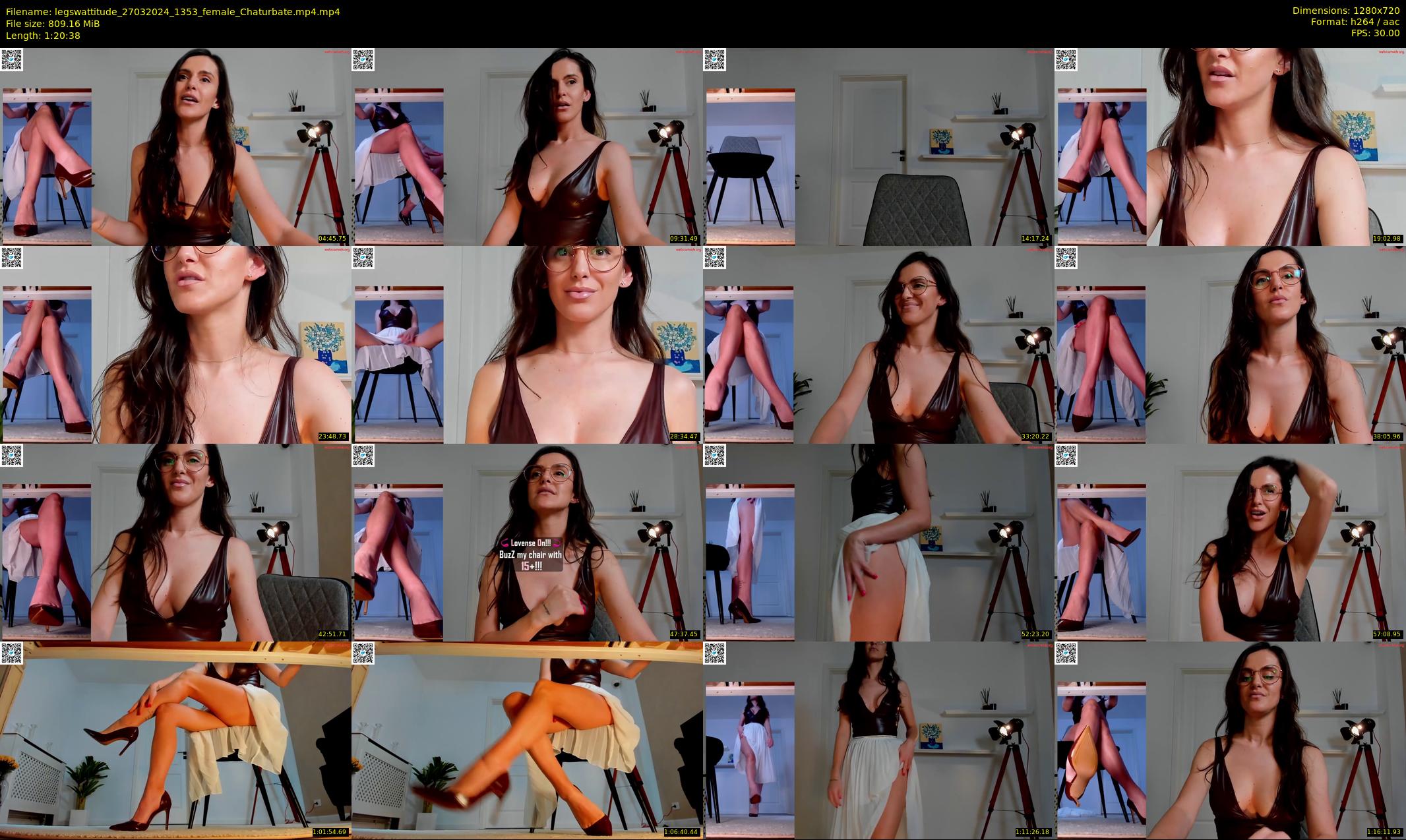 legswattitude — 81 minute Chaturbate female cam show recording, 720p, Mar 27, 2024