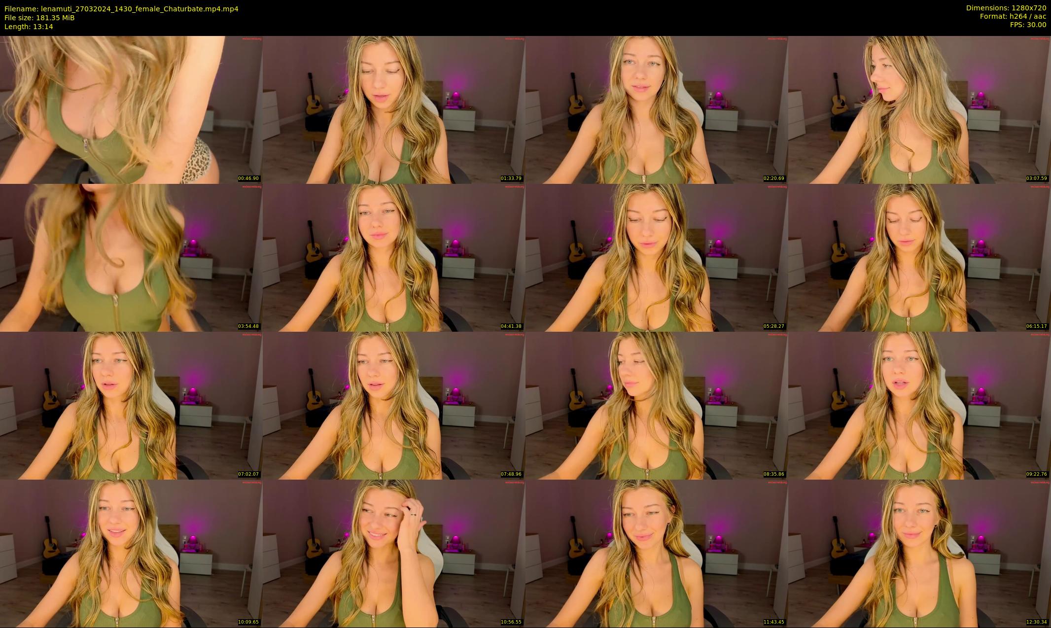 lenamuti — 14 minute Chaturbate female cam show recording, 720p, Mar 27, 2024