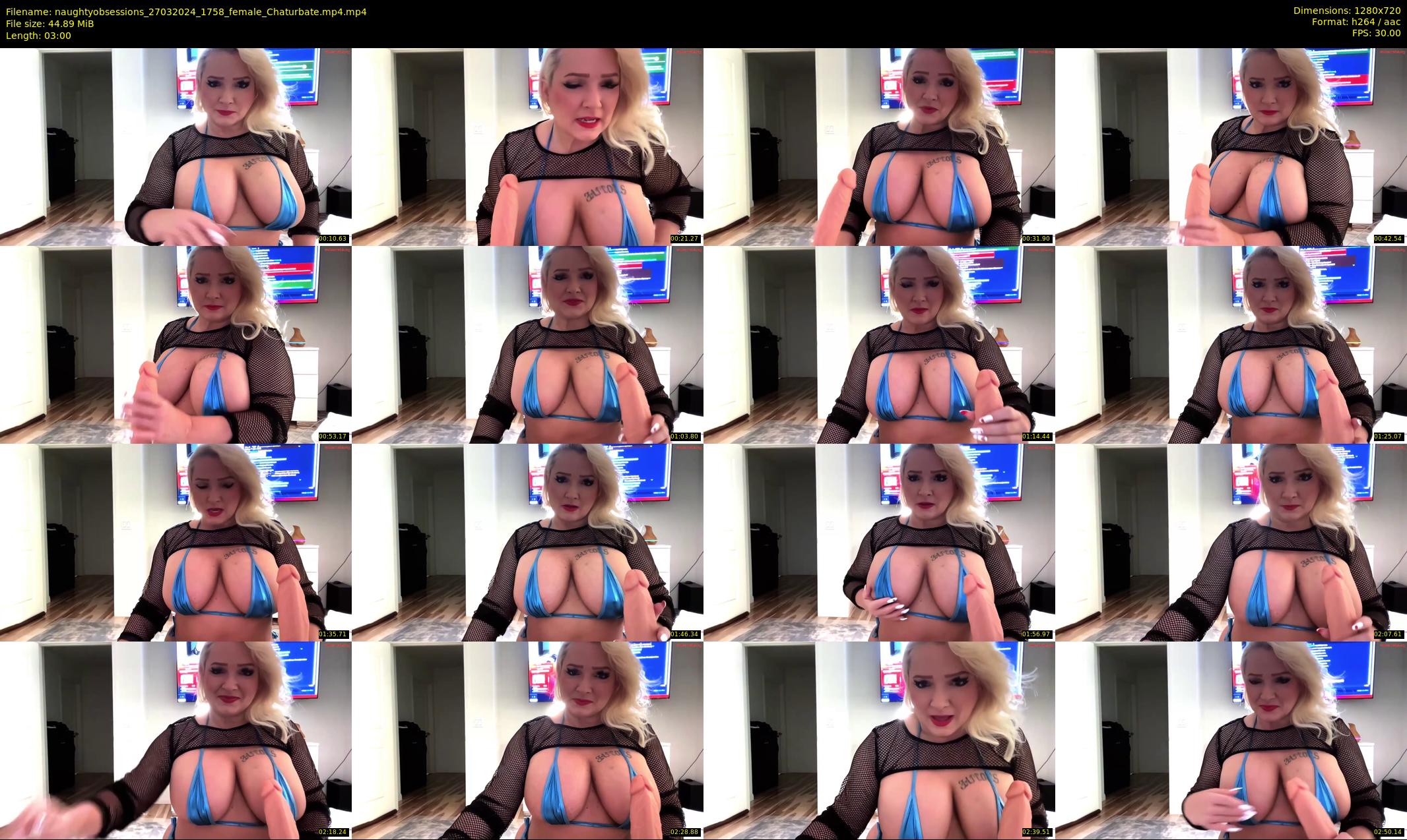 naughtyobsessions — 3 minute Chaturbate female cam show recording, 720p, Mar 27, 2024