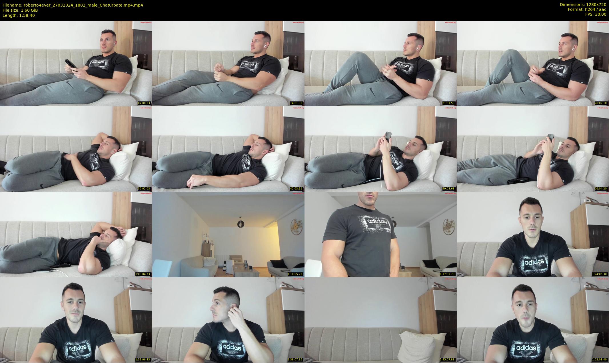 roberto4ever — 119 minute Chaturbate male cam show recording, 720p, Mar 27, 2024