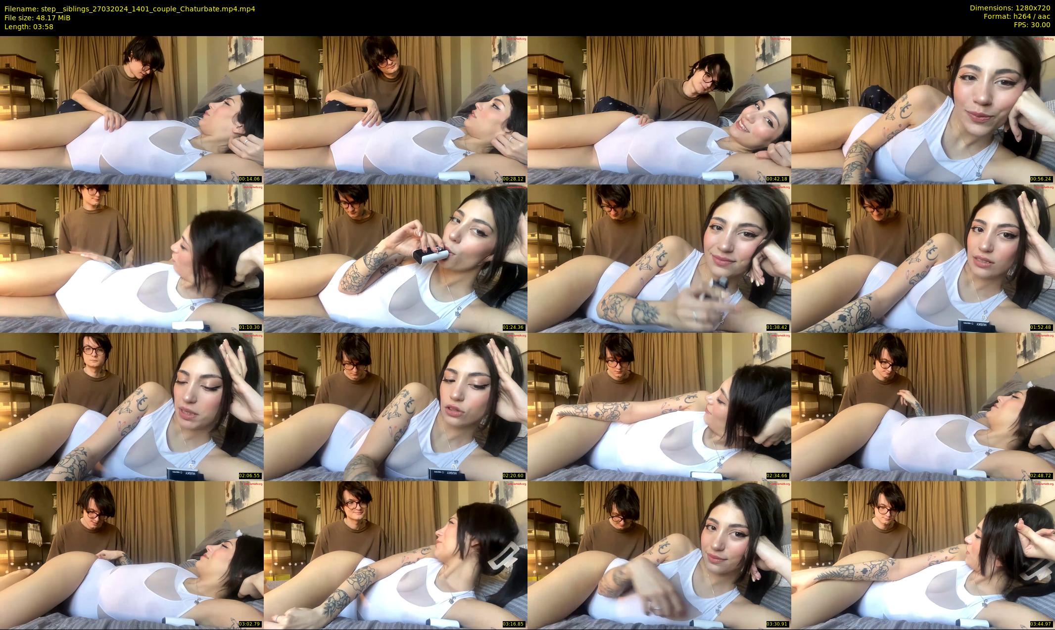 step__siblings — 4 minute Chaturbate couple cam show recording, 720p, Mar 27, 2024