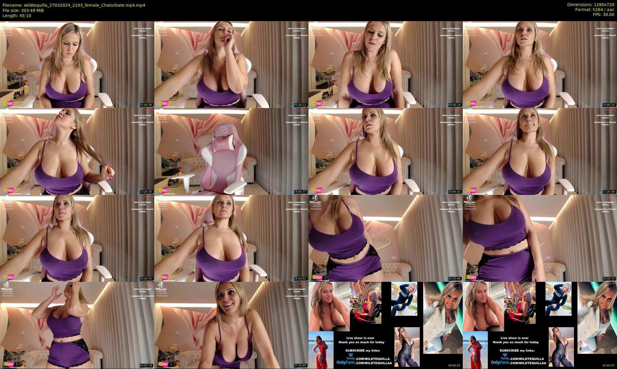 wildtequilla — 46 minute Chaturbate couple cam show recording, 720p, Mar 27, 2024