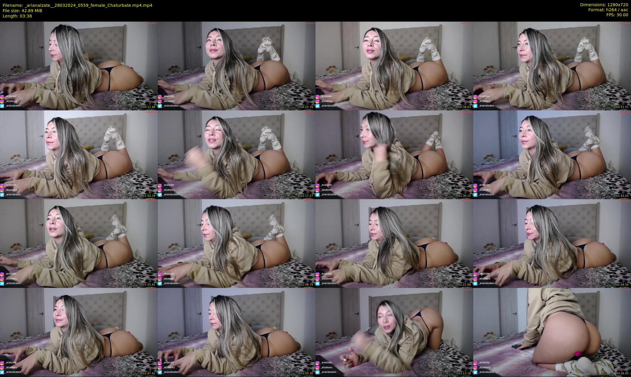 _arianalzate_ — 4 minute Chaturbate female cam show recording, 720p, Mar 28, 2024