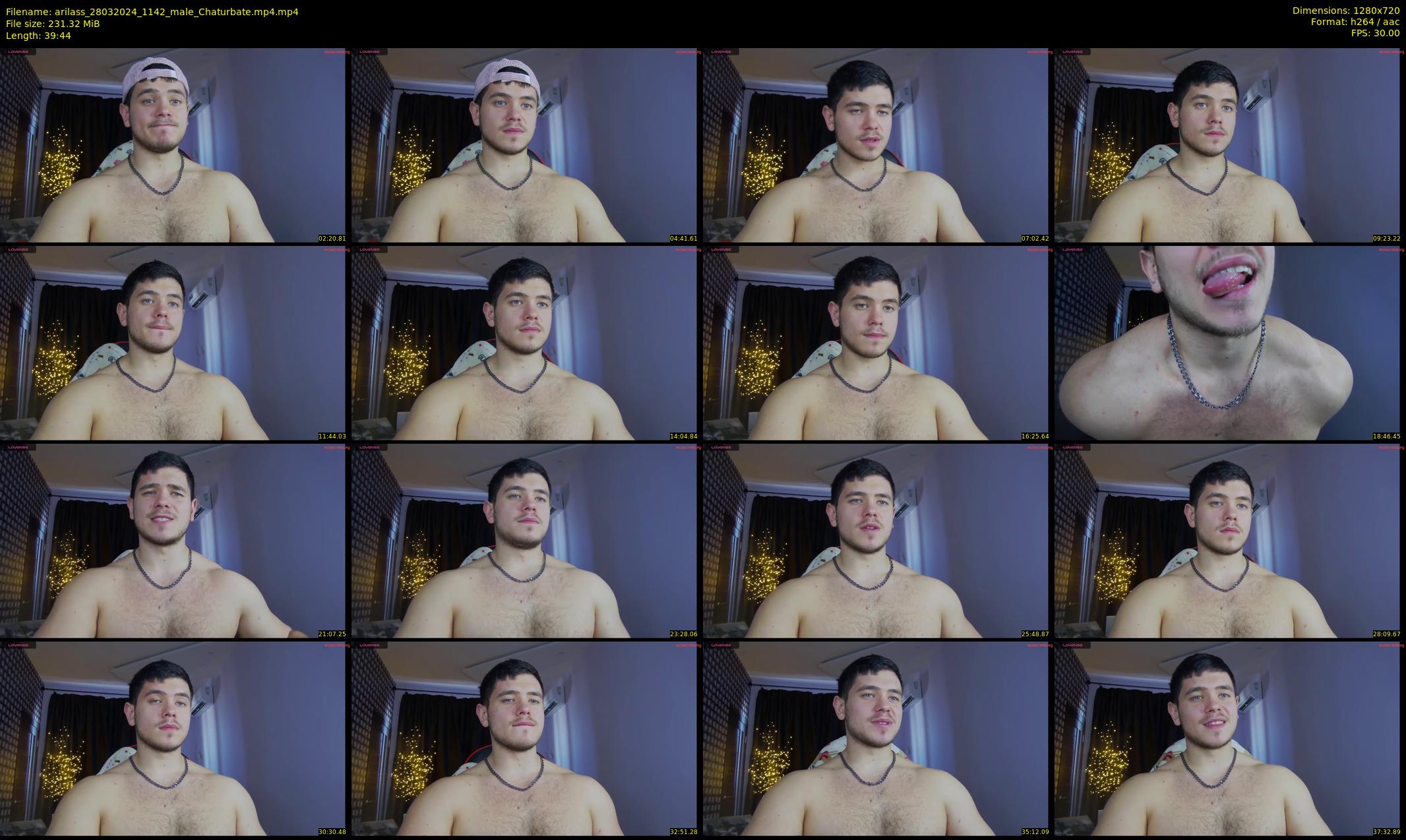 arilass — 40 minute Chaturbate male cam show recording, 720p, Mar 28, 2024