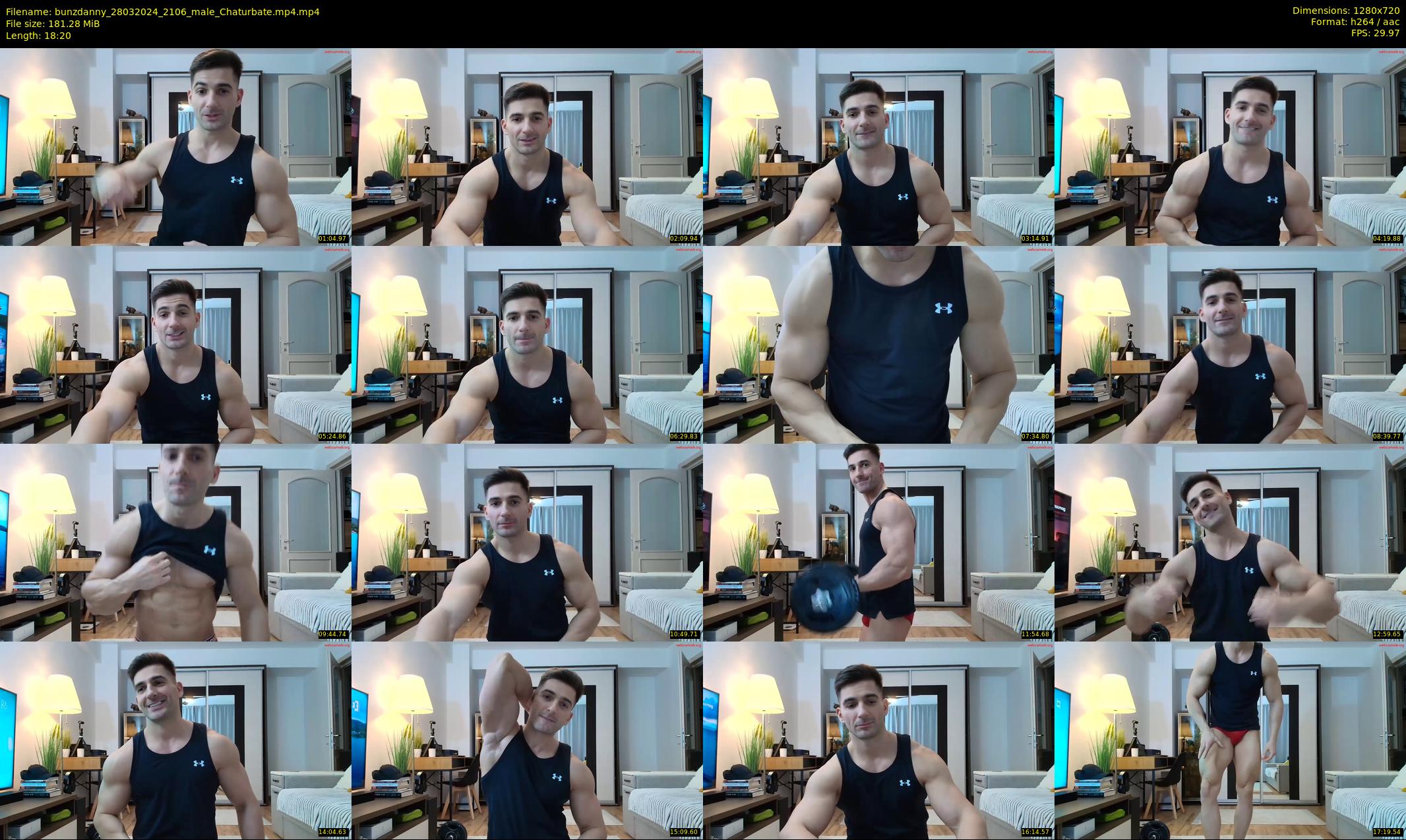 bunzdanny — 19 minute Chaturbate male cam show recording, 720p, Mar 28, 2024